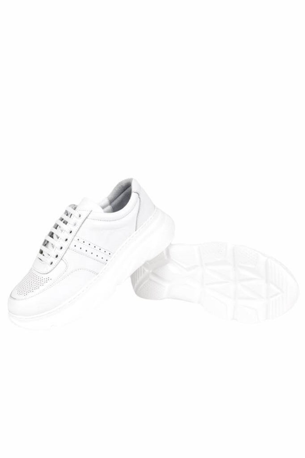 Hakiki Deri Beyaz Kadın Sneaker ITW348WW
