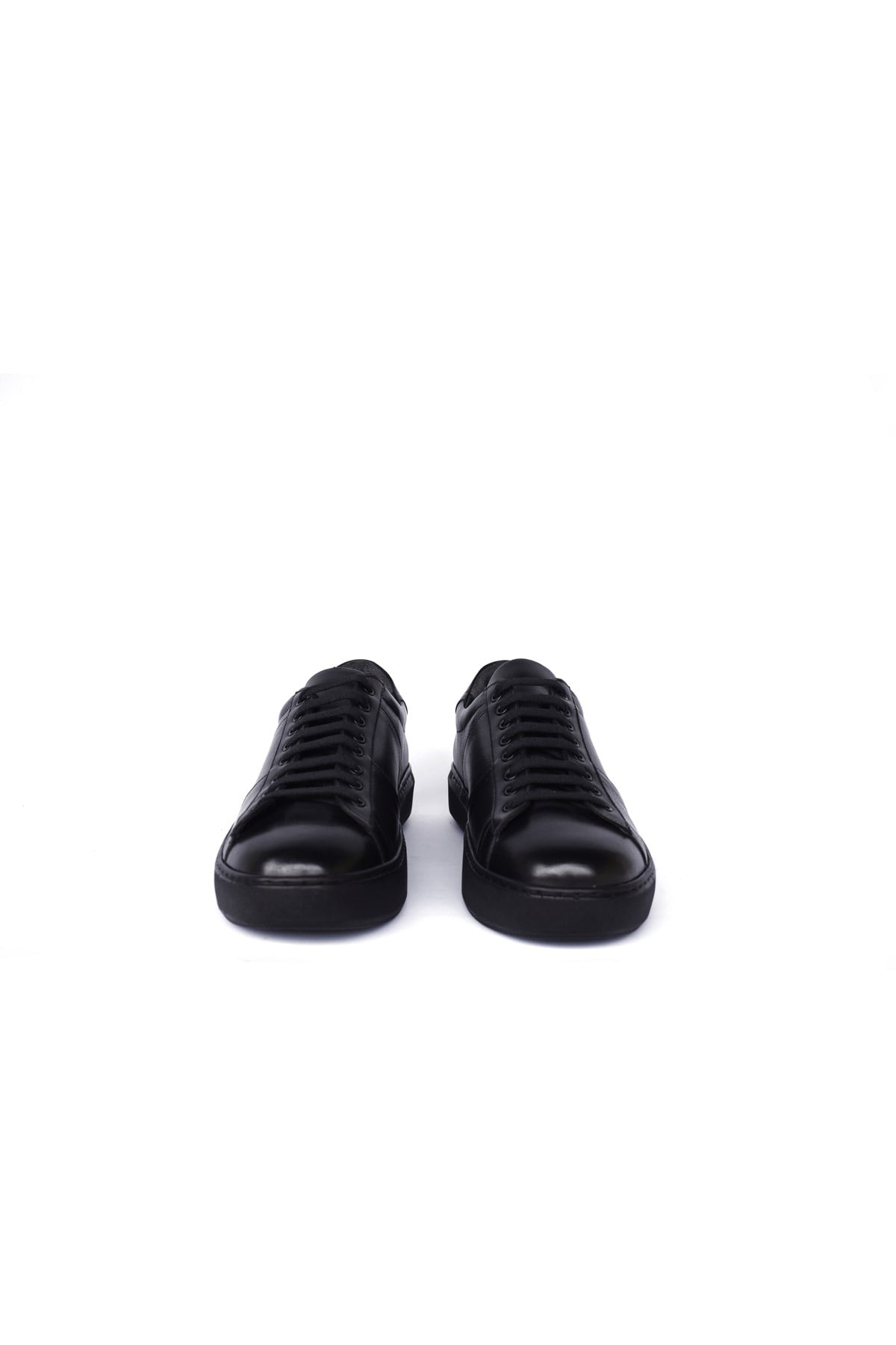 Hakiki Deri Siyah Erkek Sneaker