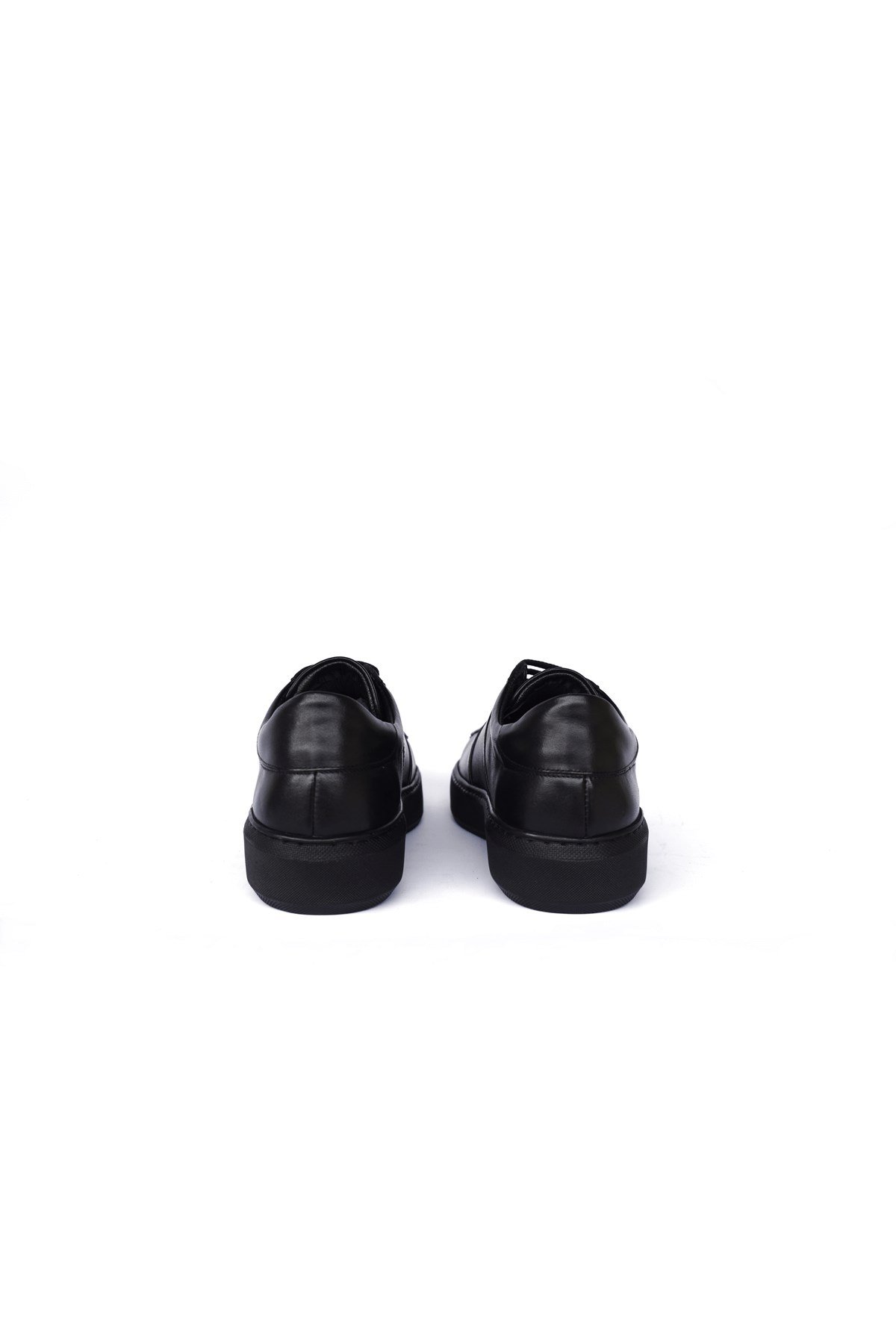 Hakiki Deri Siyah Erkek Sneaker
