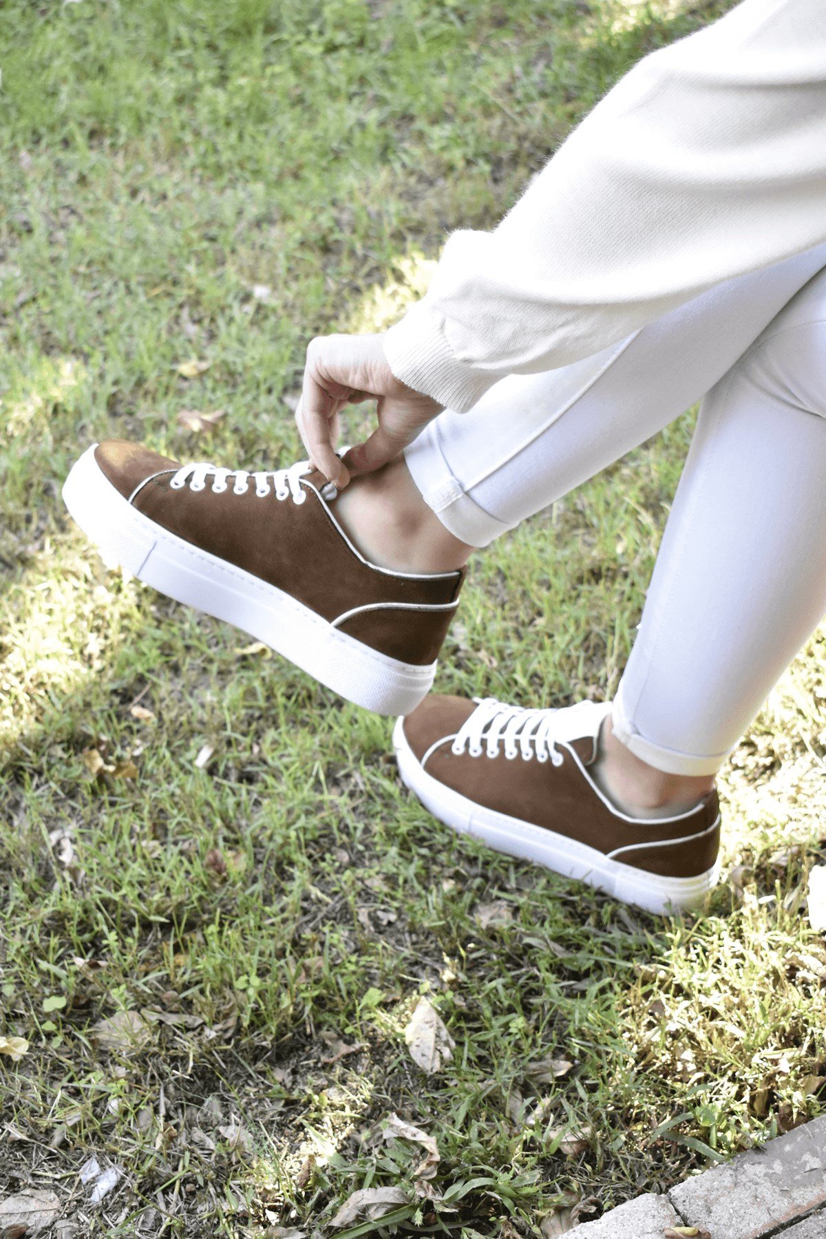Hakiki Deri Taba Kadın Sneaker ITW465CW