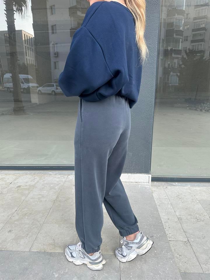 Antrasit Modal Kumaş Jogger Eşofman