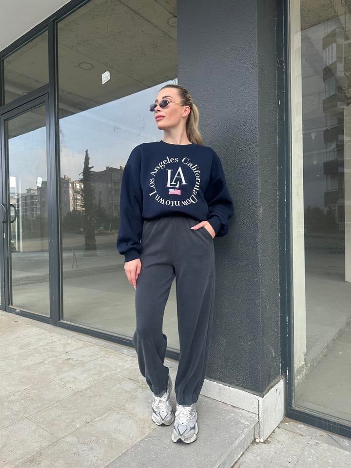Antrasit Modal Kumaş Jogger Eşofman