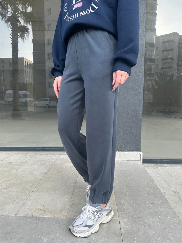Antrasit Modal Kumaş Jogger Eşofman