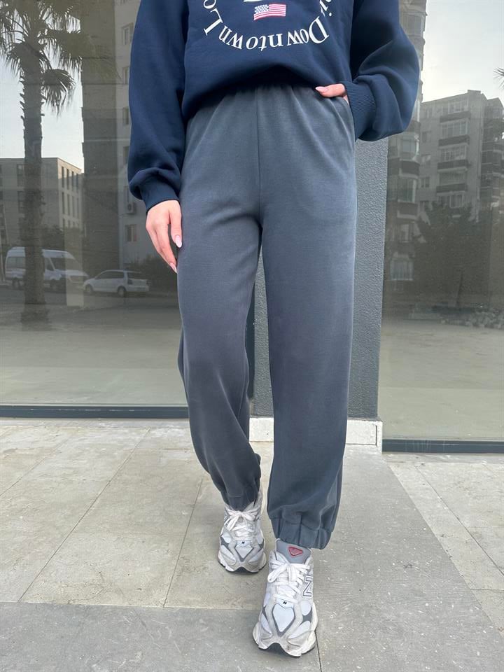 Antrasit Modal Kumaş Jogger Eşofman