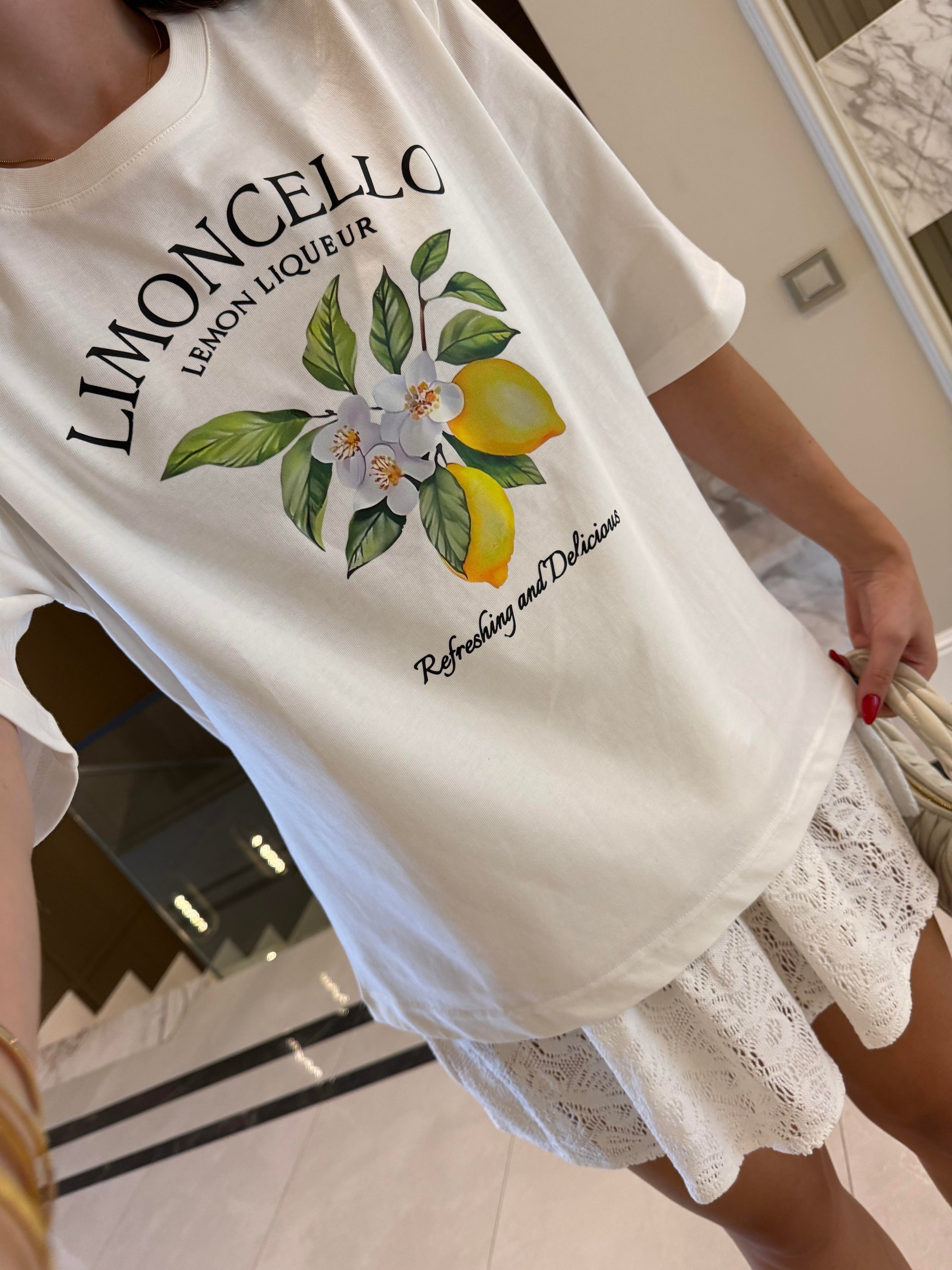 Lımoncello Baskılı Basic Tişört