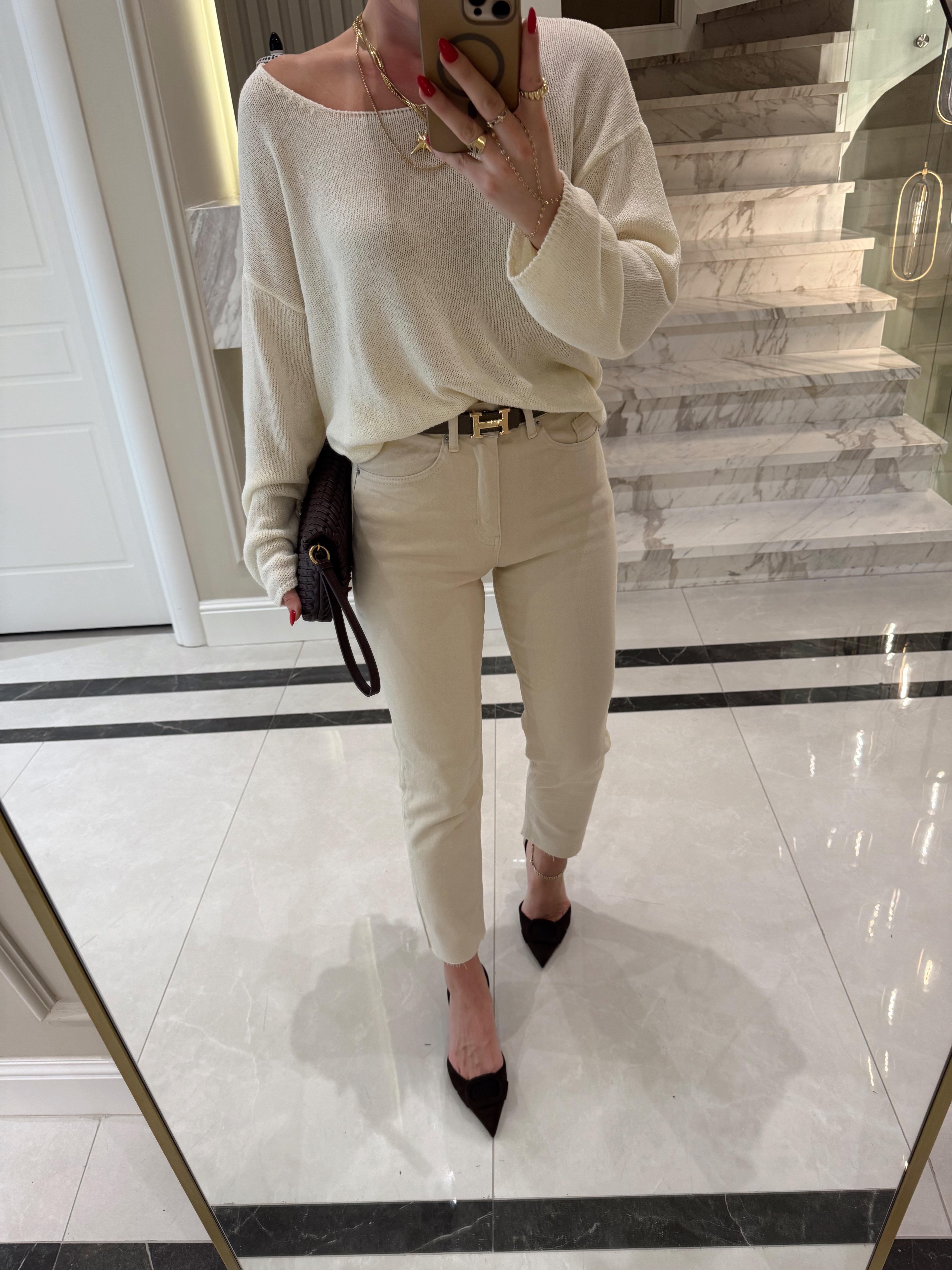 Natural Ekru Boyfit Jean ZR