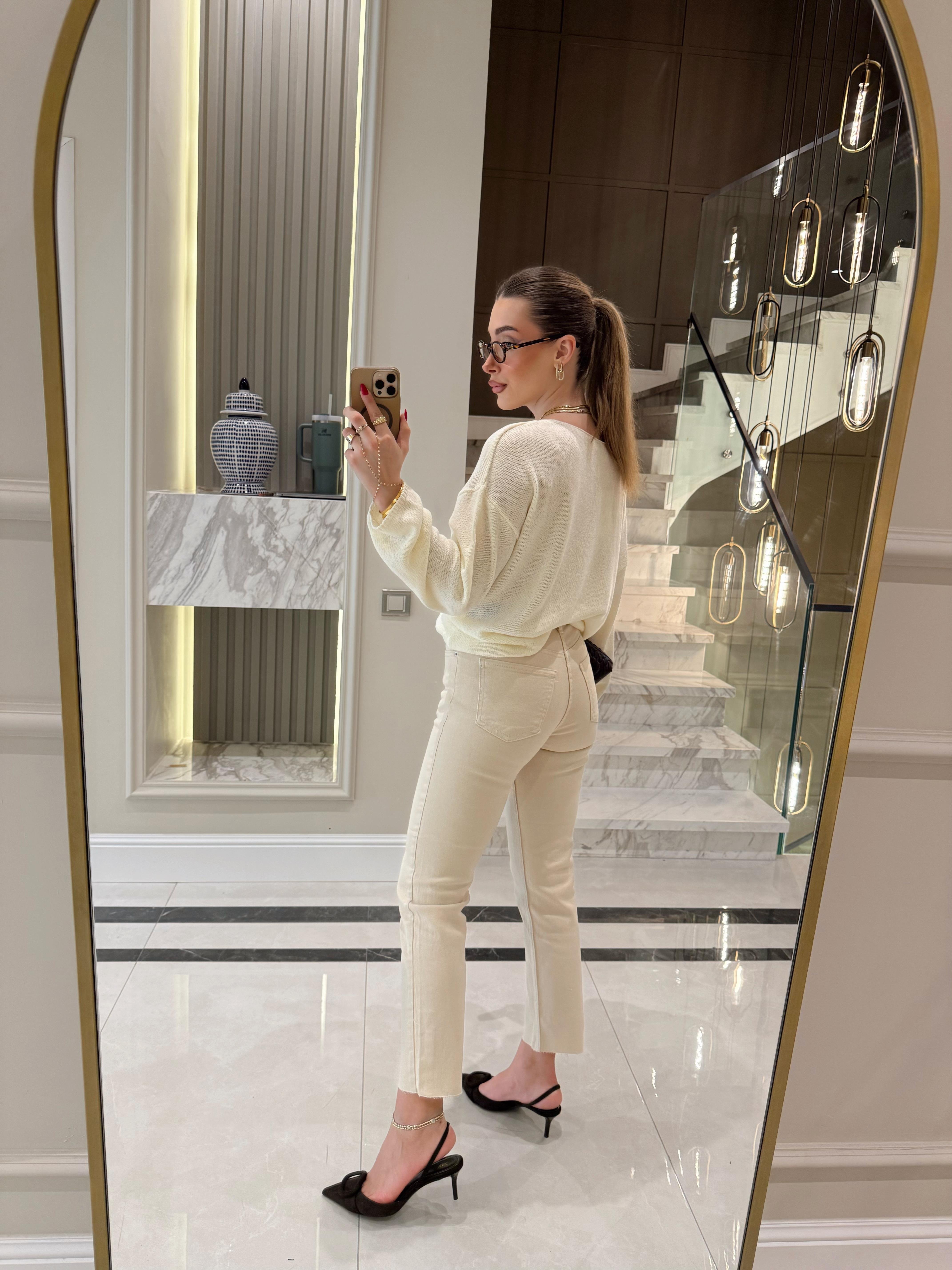 Natural Ekru Boyfit Jean ZR