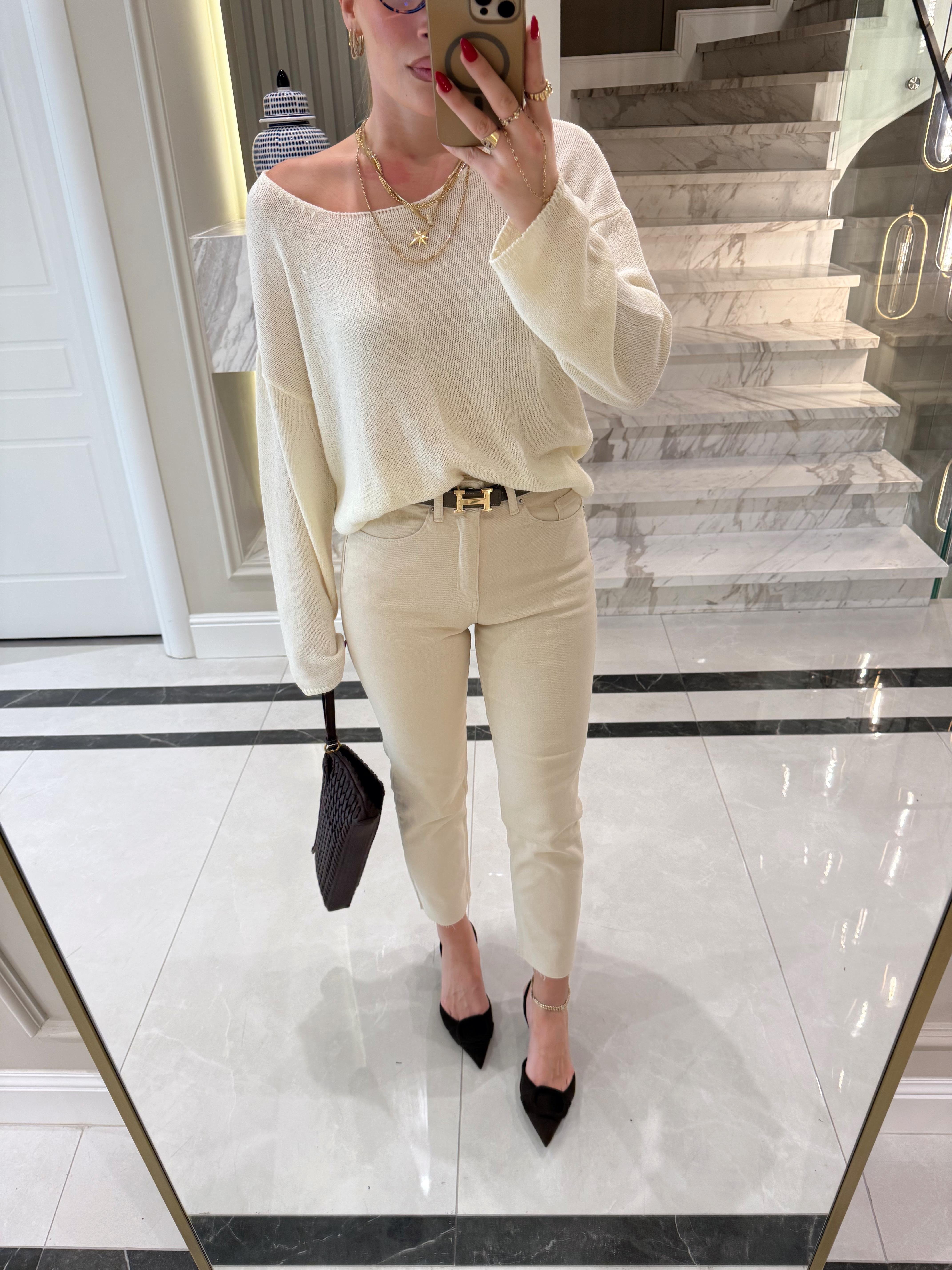 Natural Ekru Boyfit Jean ZR