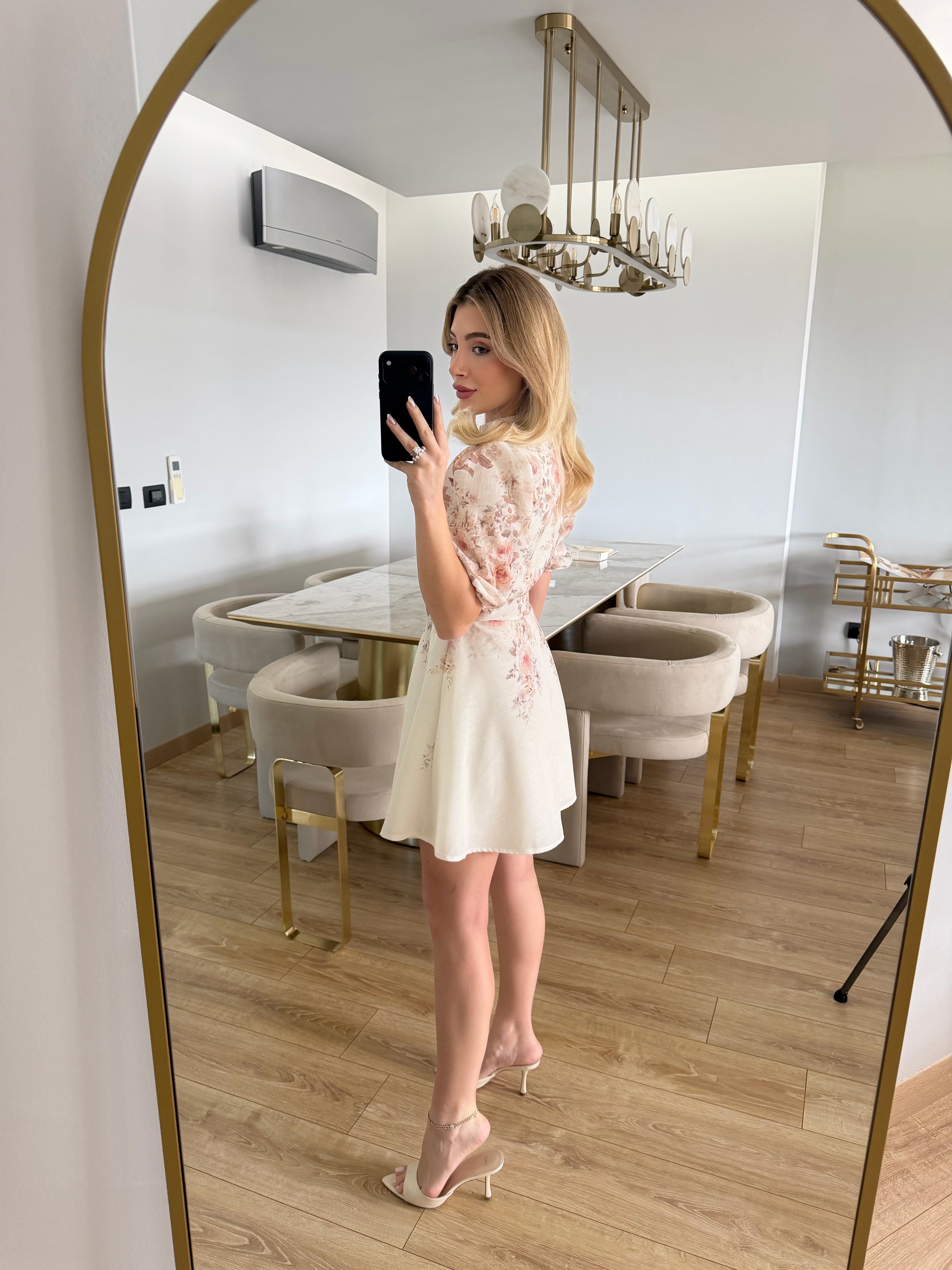 Pembe Çiçekli Marka Model Lesslie Elbise 