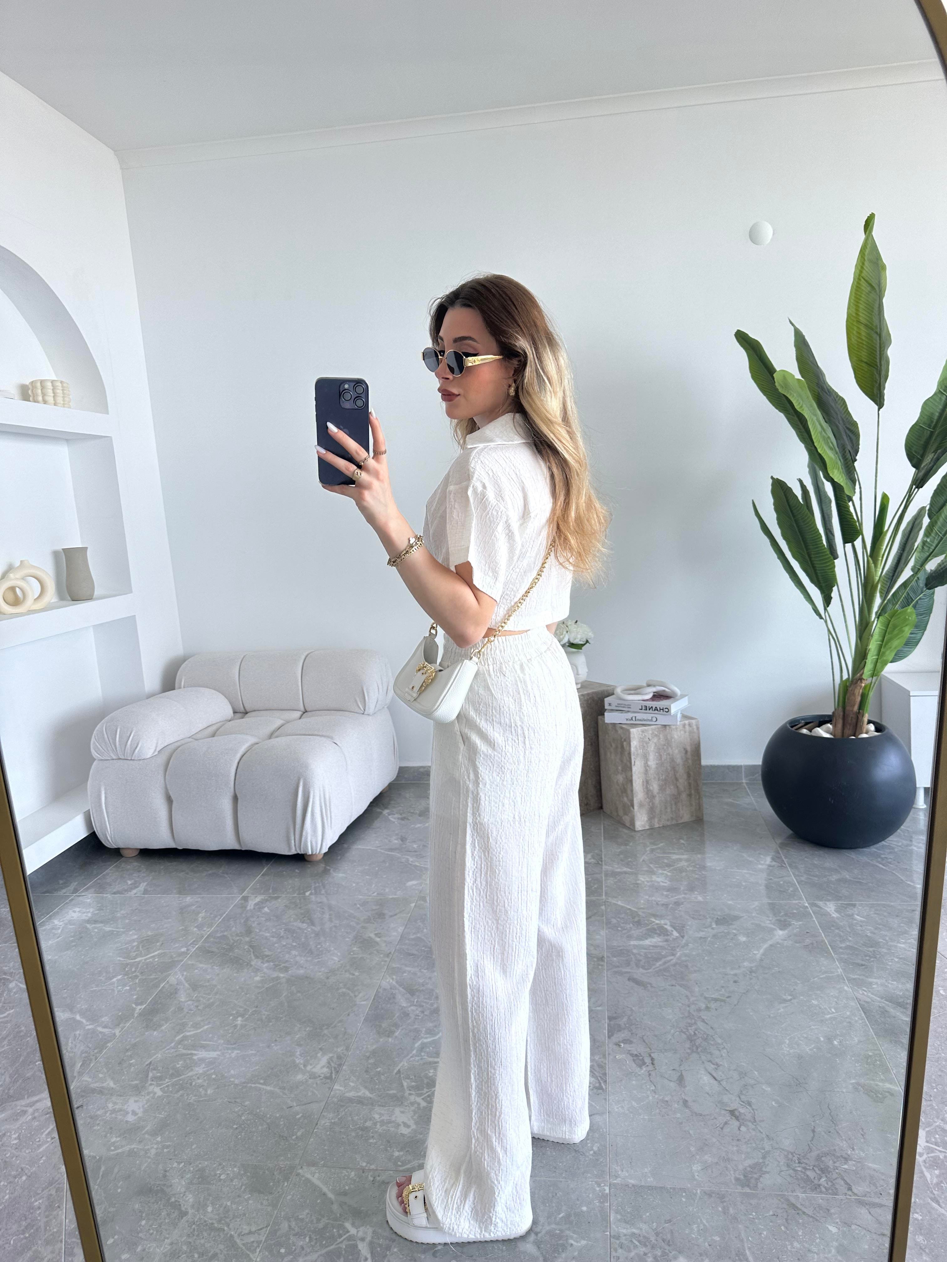 Premium Dokulu Şort Astarlı İkili Takım