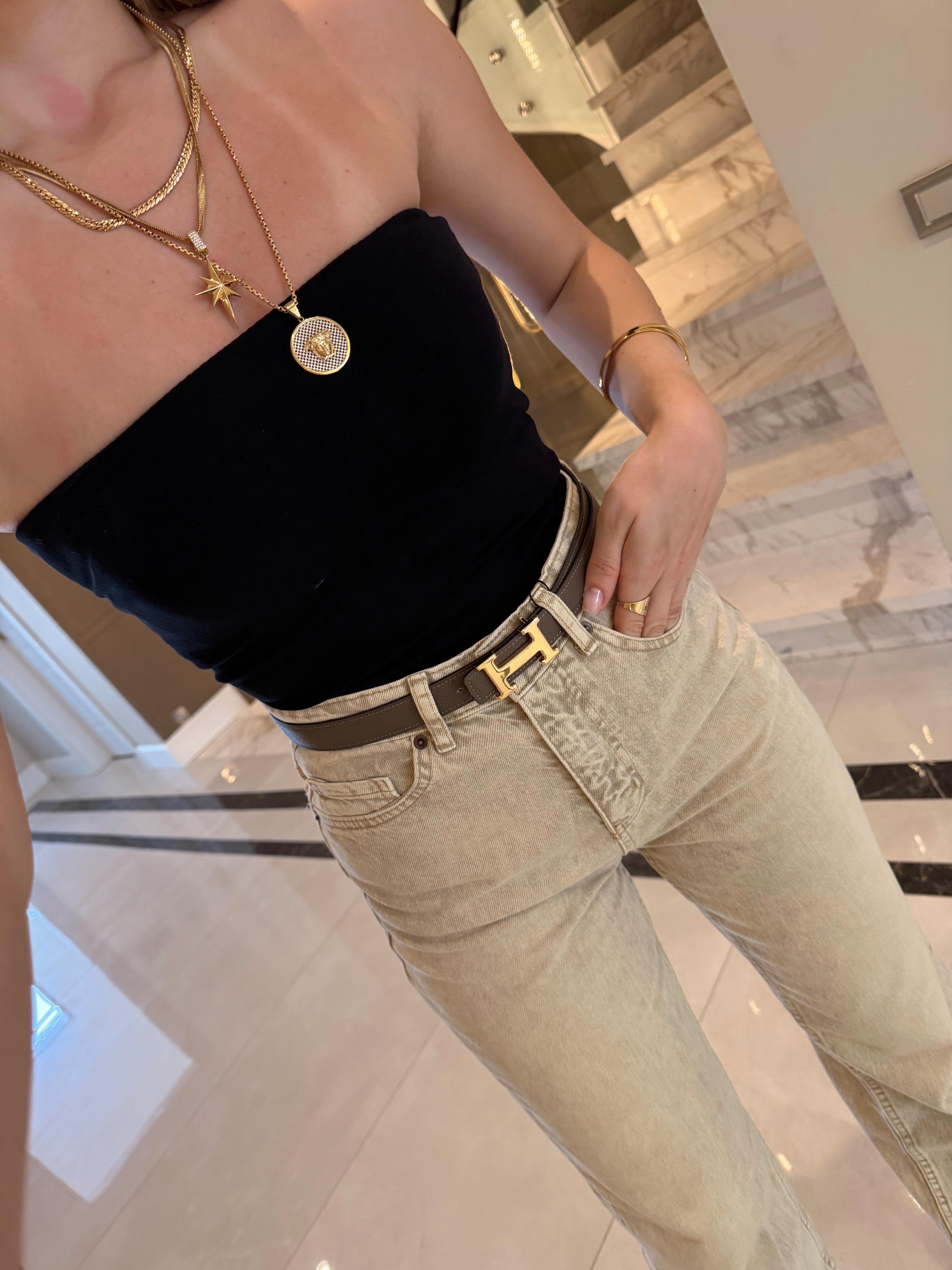 Siyah Dlv Straplez Crop Top-20659