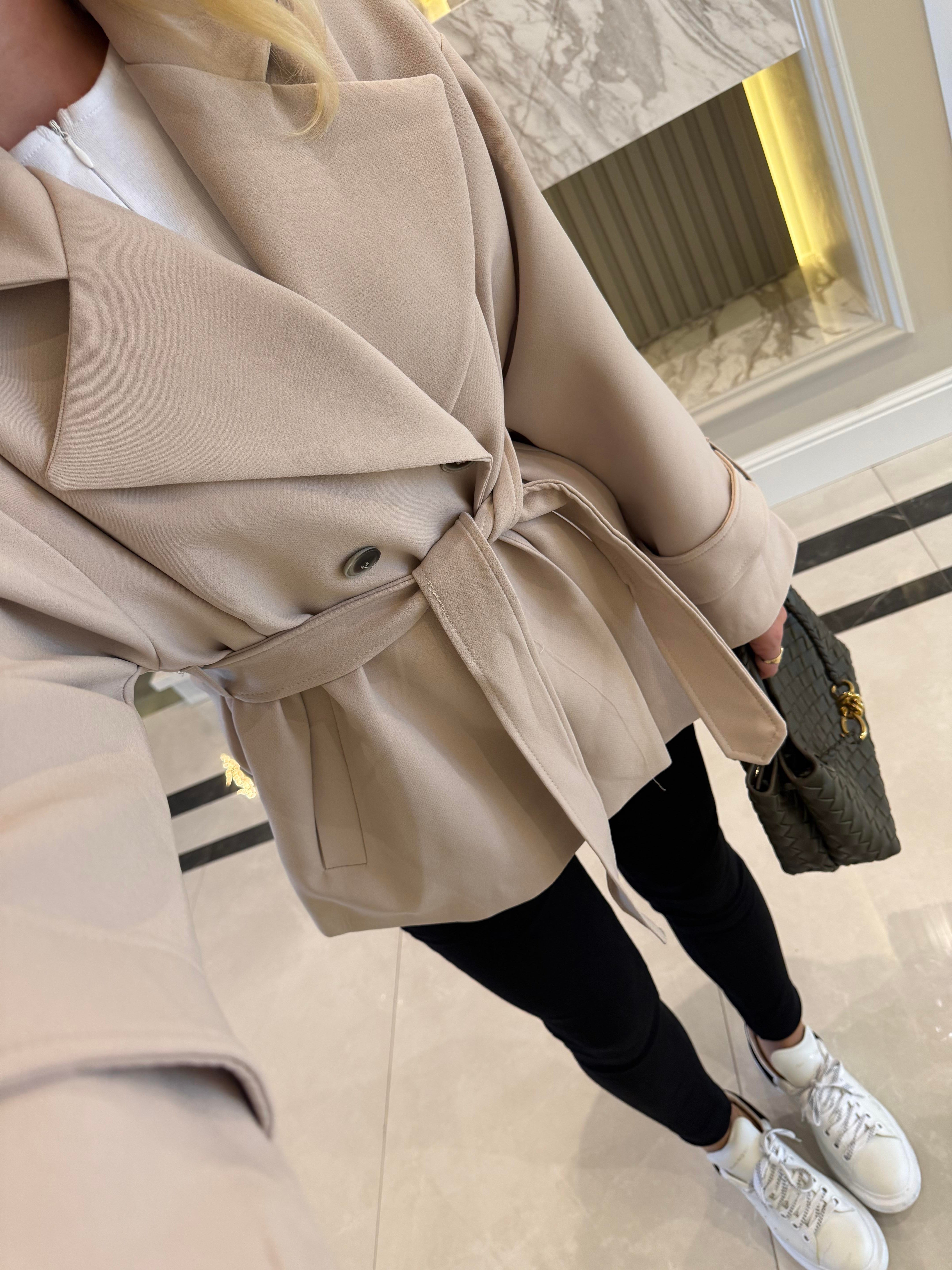 Taş  Oversize Trençkot-9592