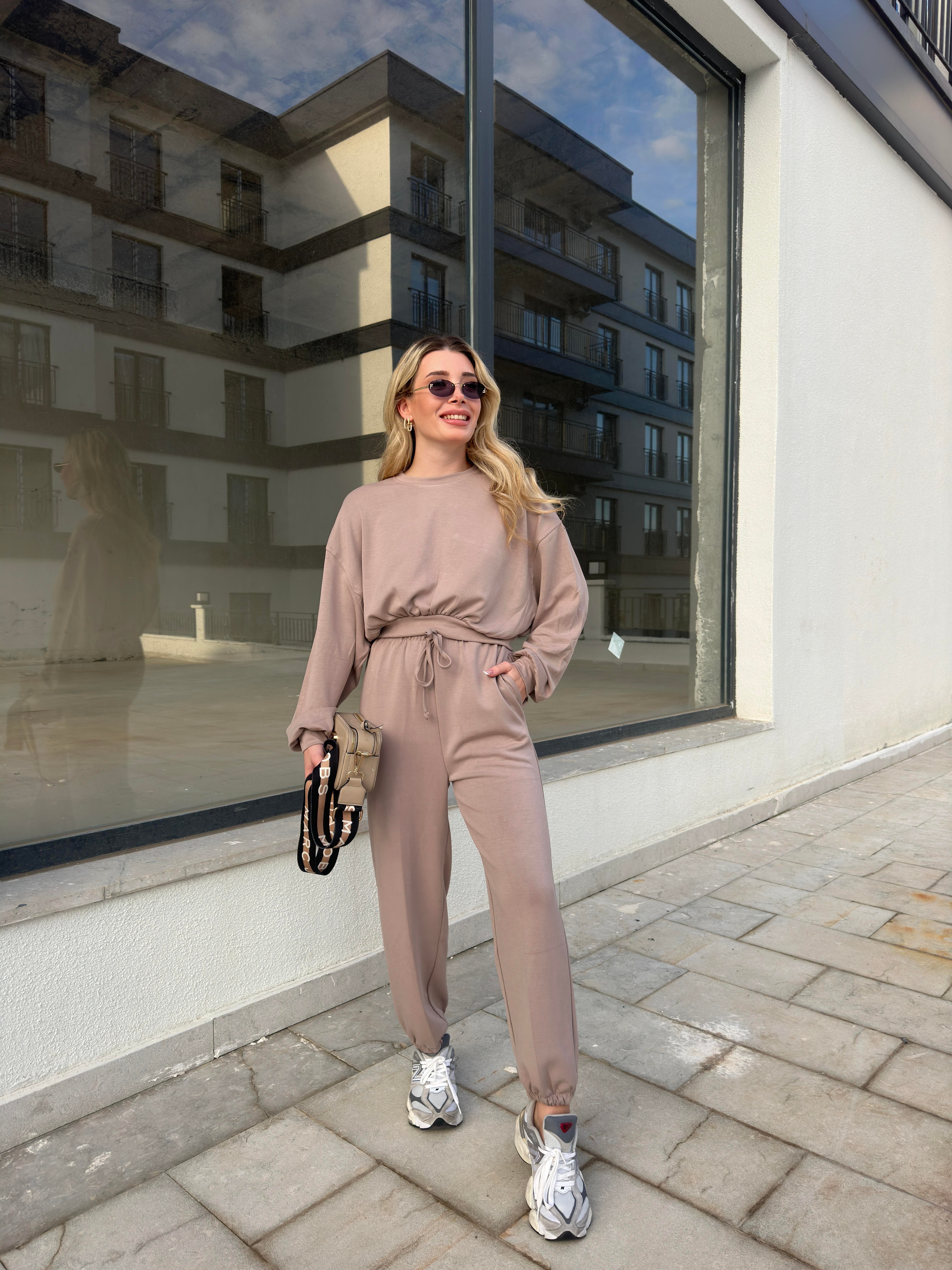 Vizon Modal Kumaş İkili Sweat Takım