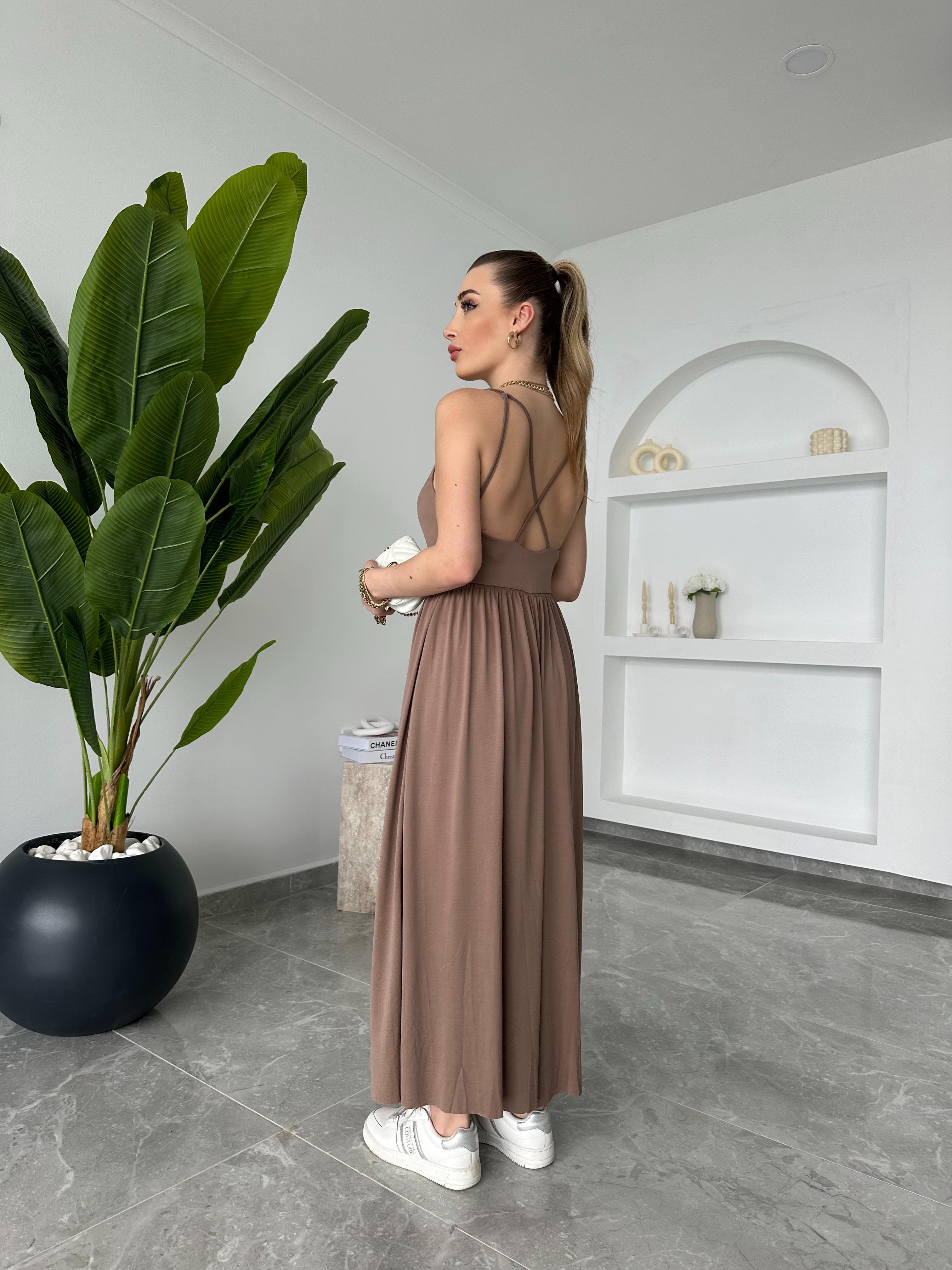 Vizon Modal Kumaş İp Askılı Tulum 