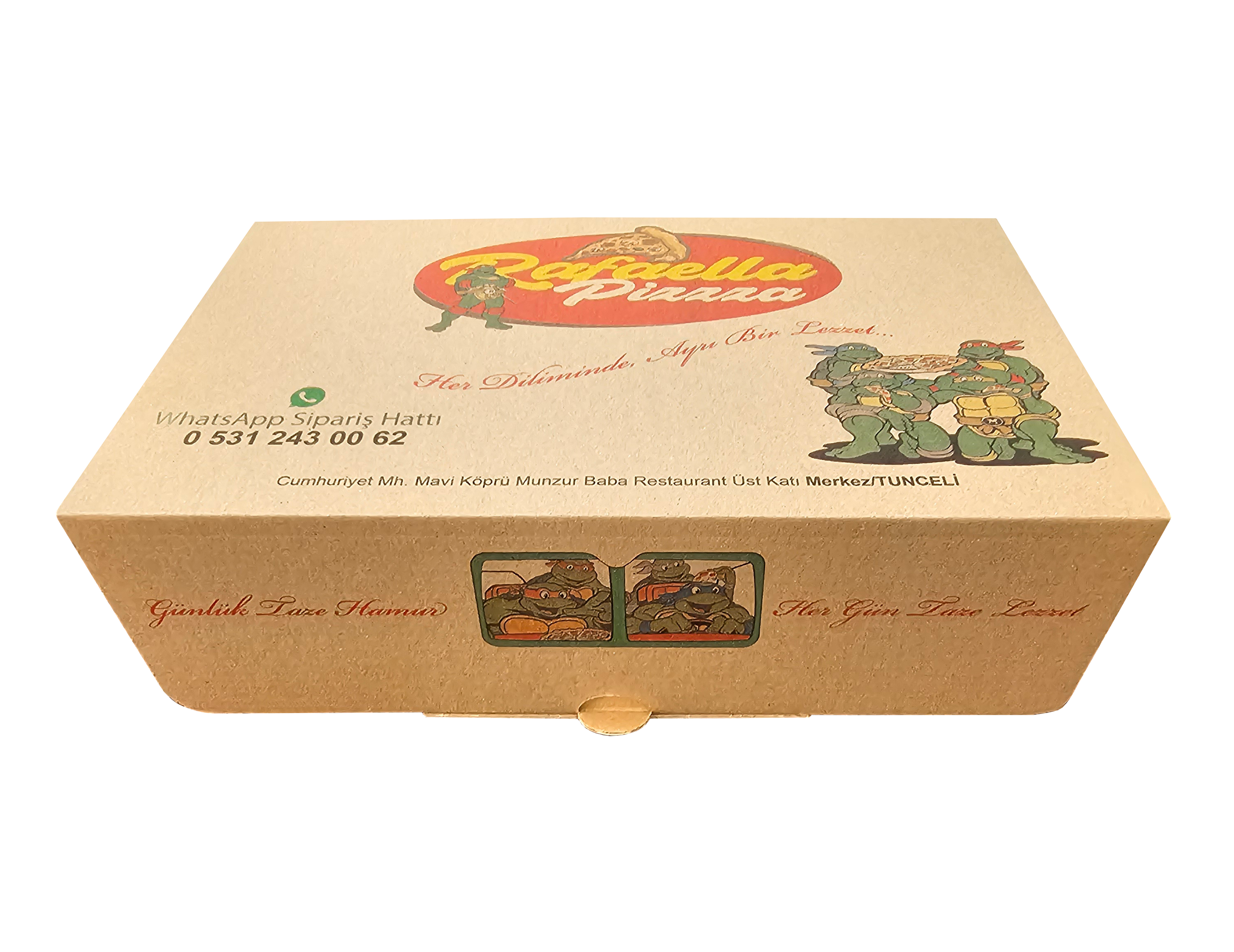 Firma Baskılı Hamburger Kutusu (Seperatörlü)