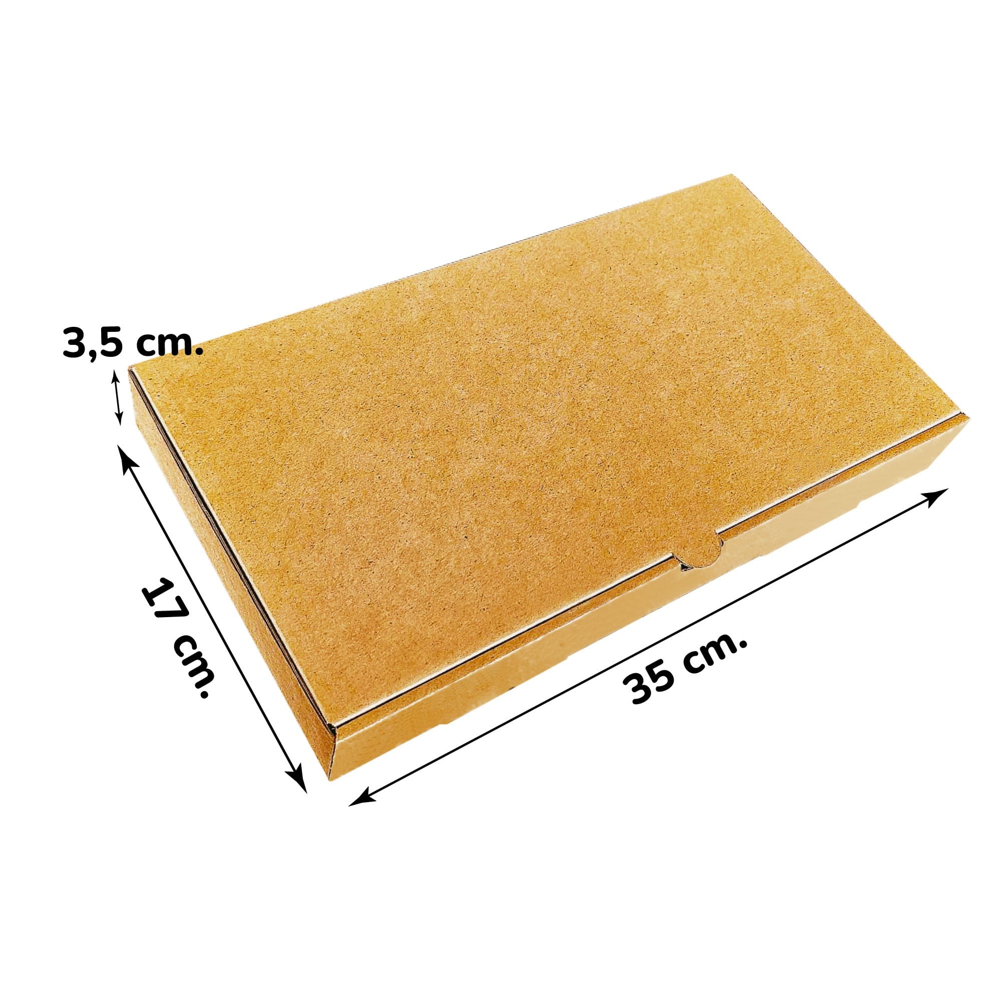 Kraft Karton Baskısız Kutu 35x17x3,5 cm 100 Adet