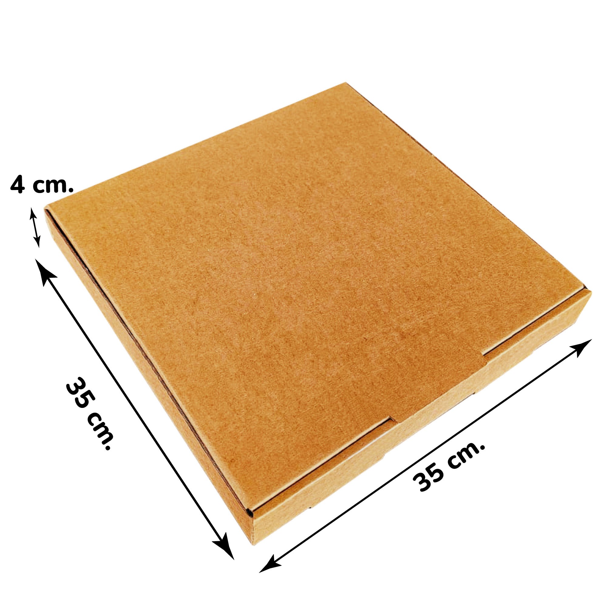 Kraft Karton Baskısız Kutu 35x35x4 cm 100 Adet