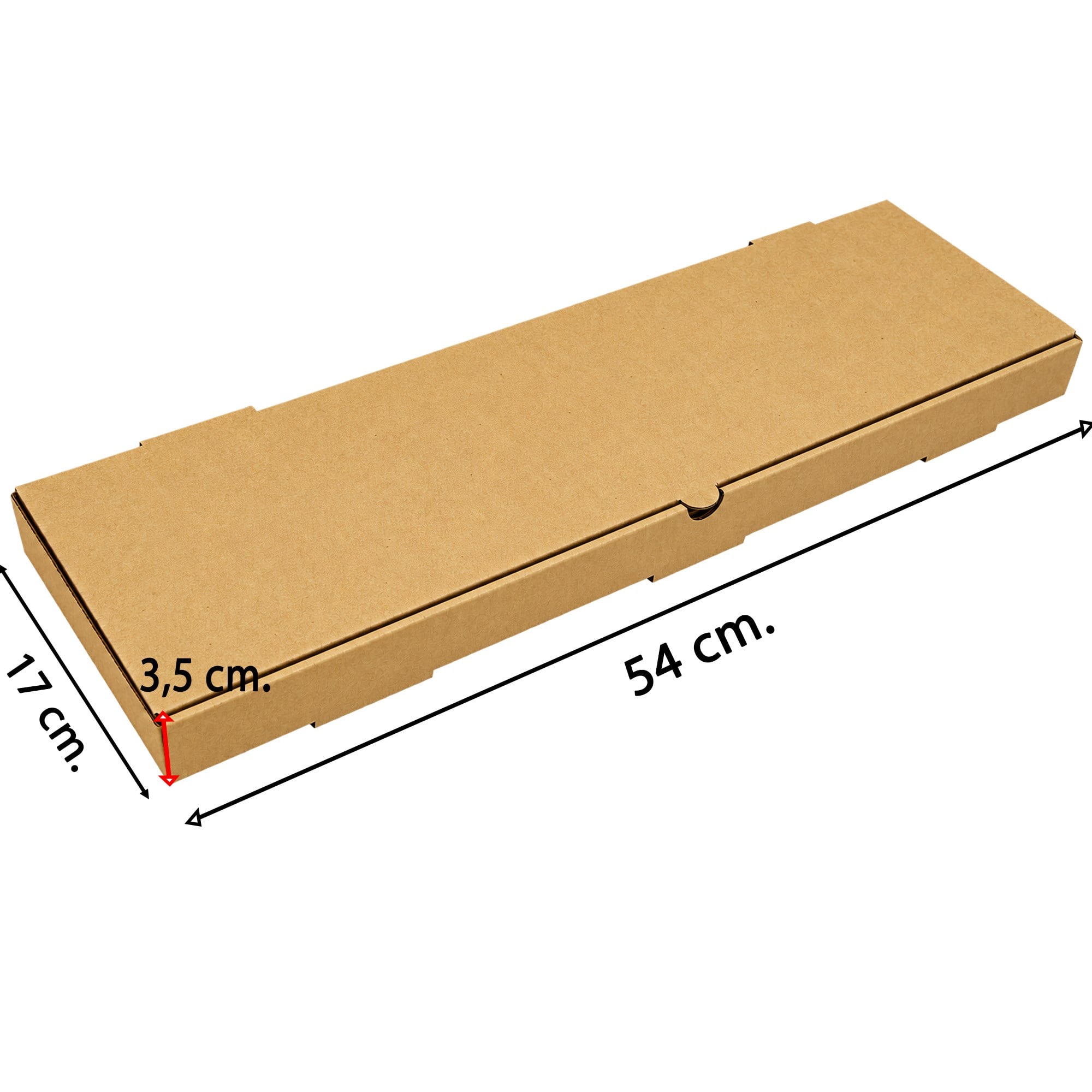 Kraft Karton Baskısız Kutu 54x17x3.5 cm.