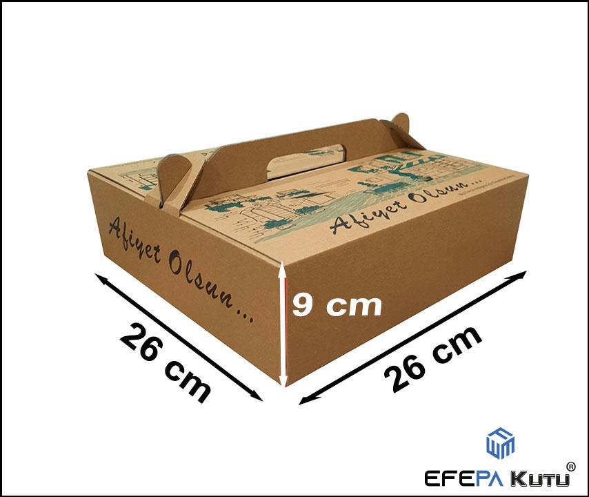 Lahmacun Kutusu 26x26x9 cm 100 Adet