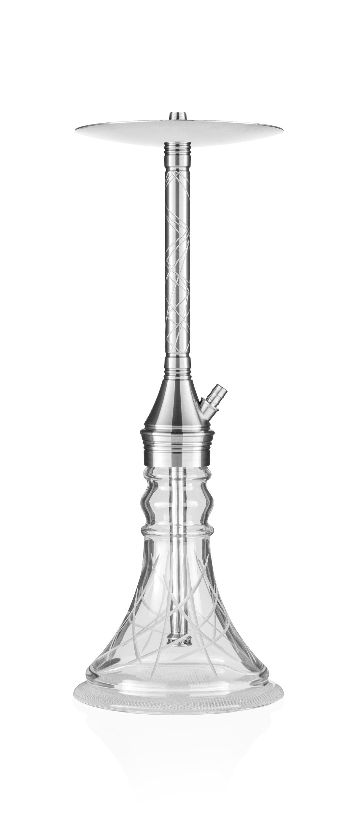 Ath Adalya L-Steel (Çelik) Cut Base Serhoş Model Nargile Takımı