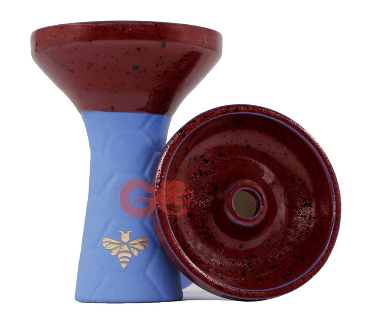 Bee Bowl Bordo & Mavi Nargile Lülesi