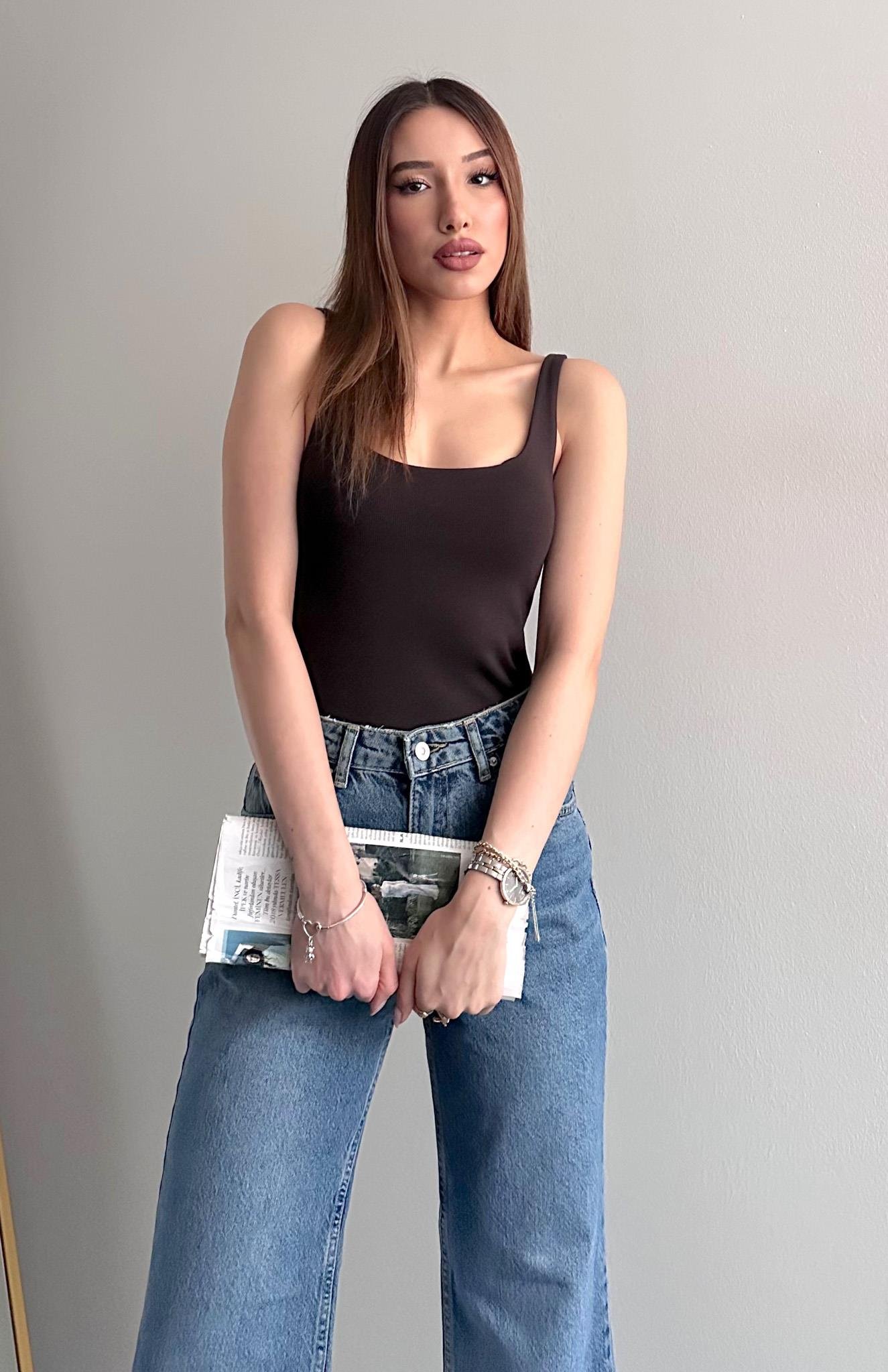 Askılı Atlet KOYU KAHVE