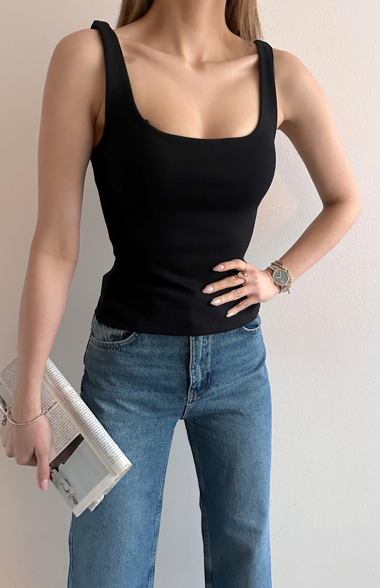 Askılı Atlet SİYAH