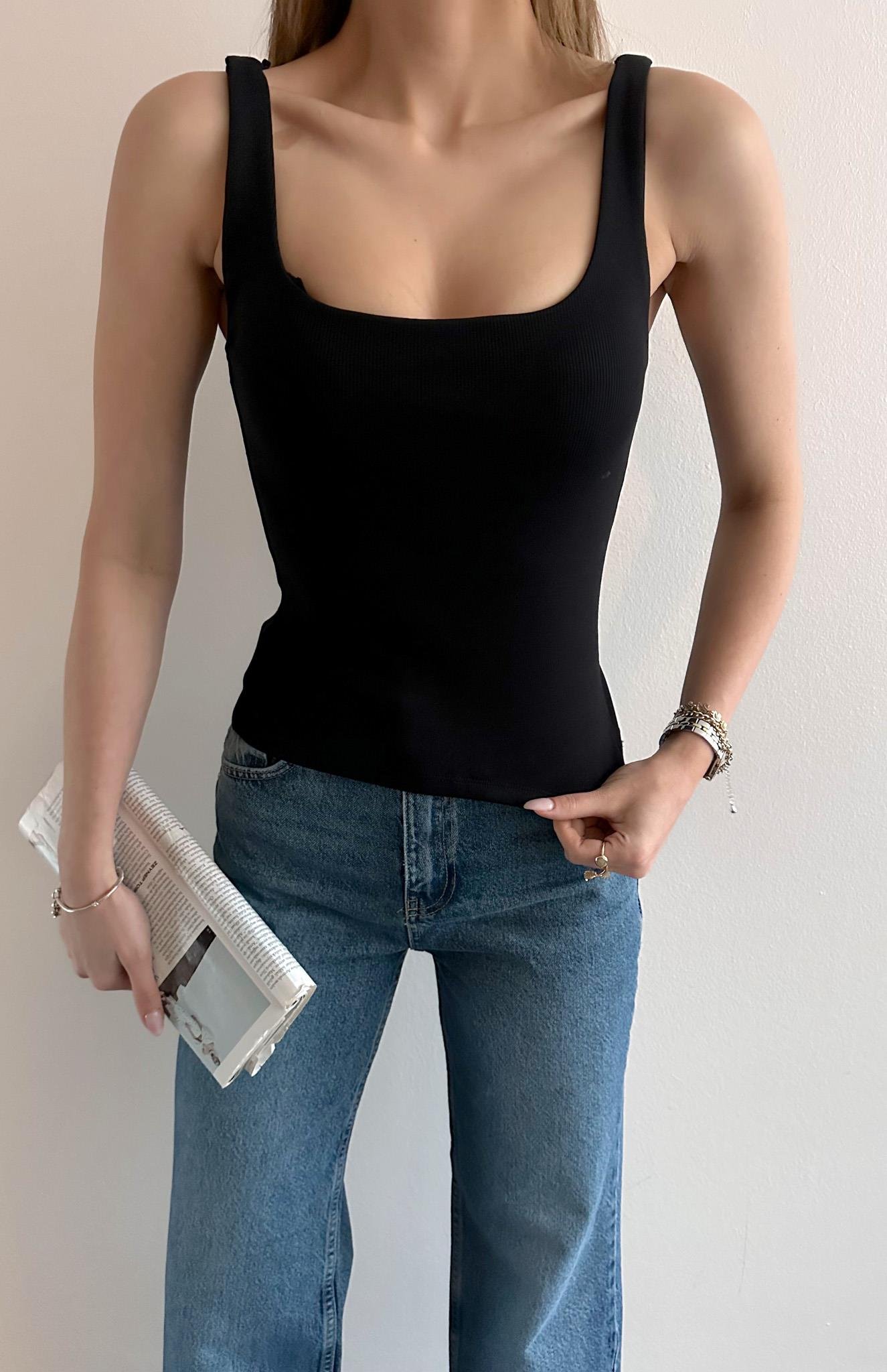 Askılı Atlet SİYAH