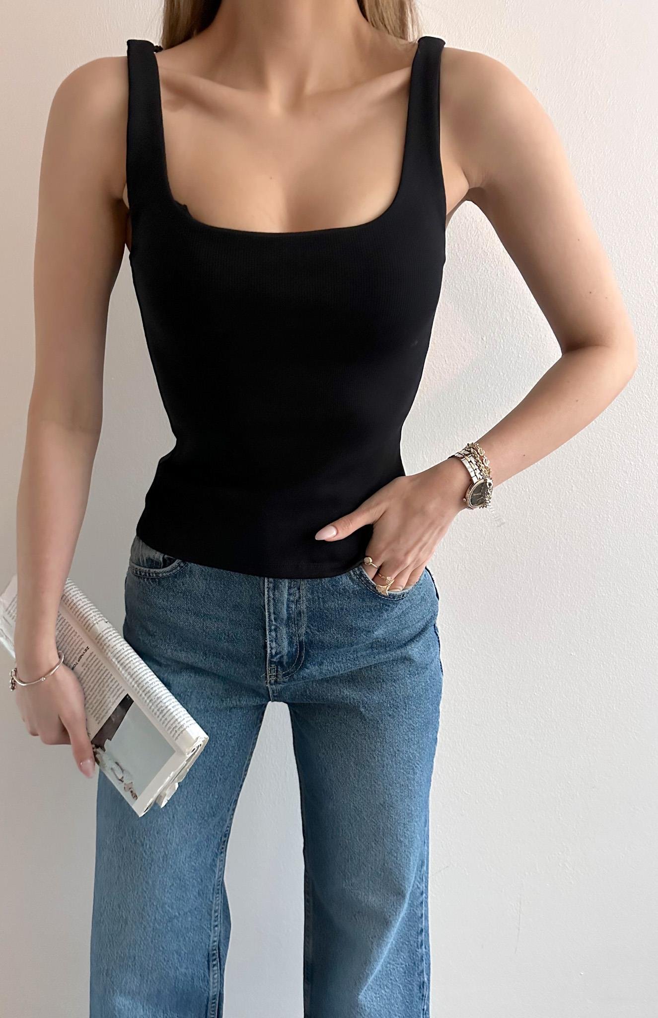 Askılı Atlet SİYAH