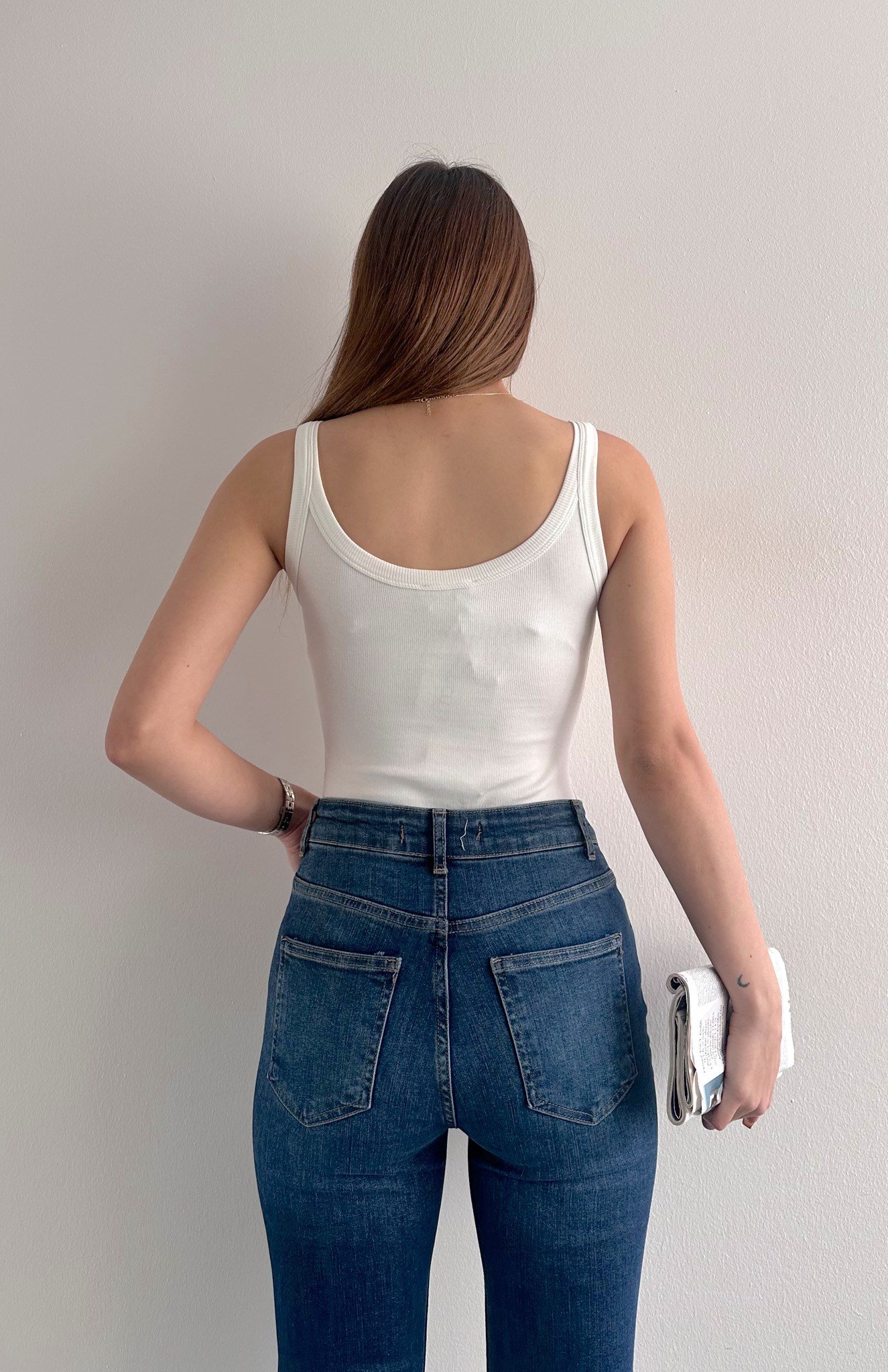 Askılı Body Atlet EKRU