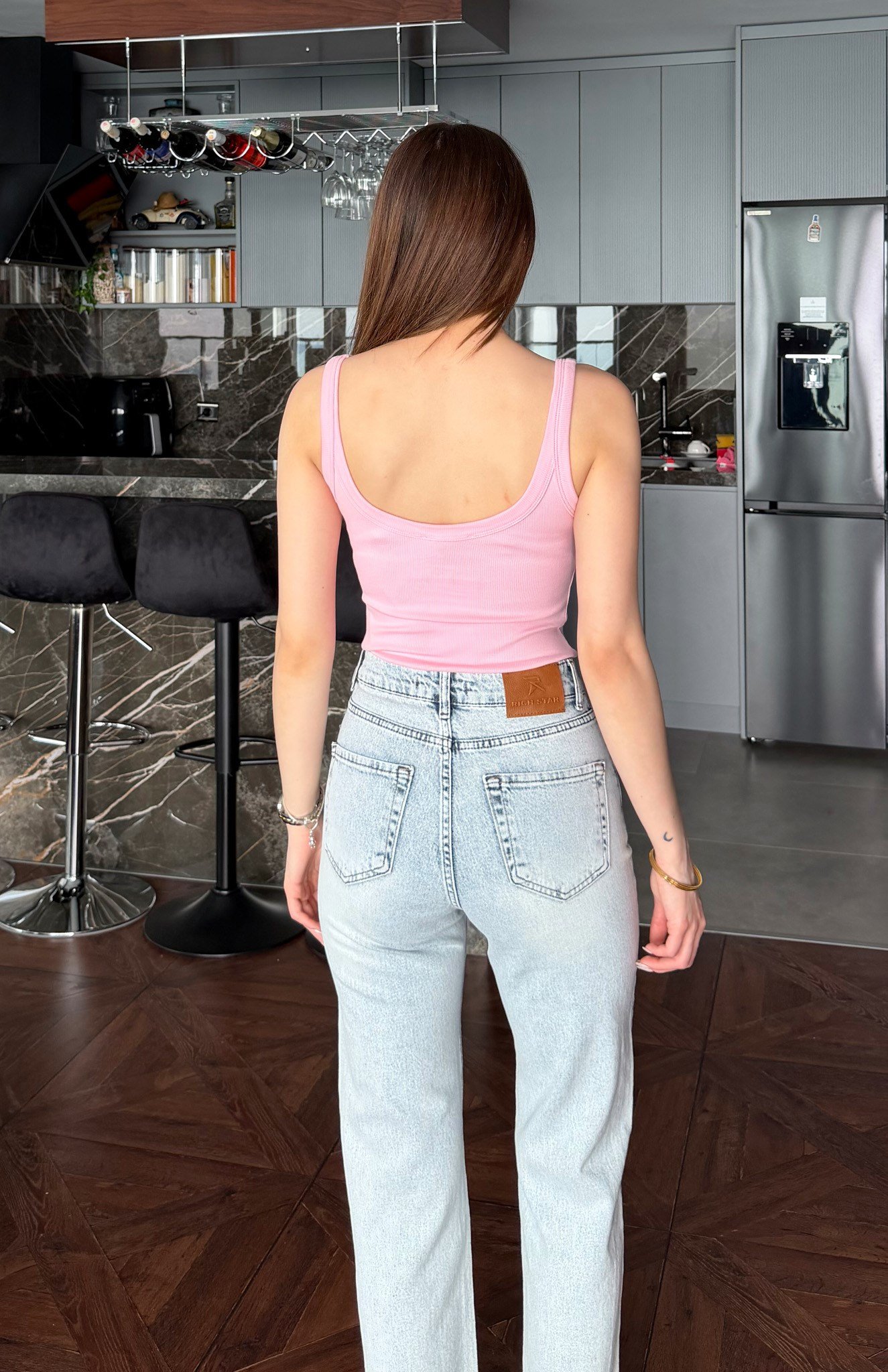 Askılı Body Atlet PEMBE