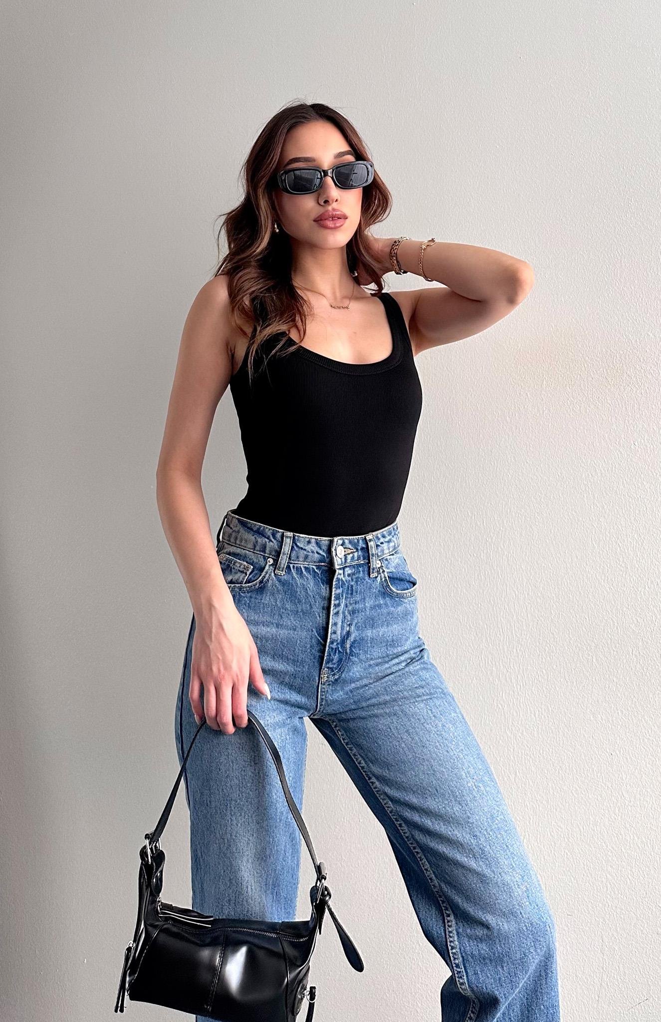 Askılı Body Atlet SİYAH