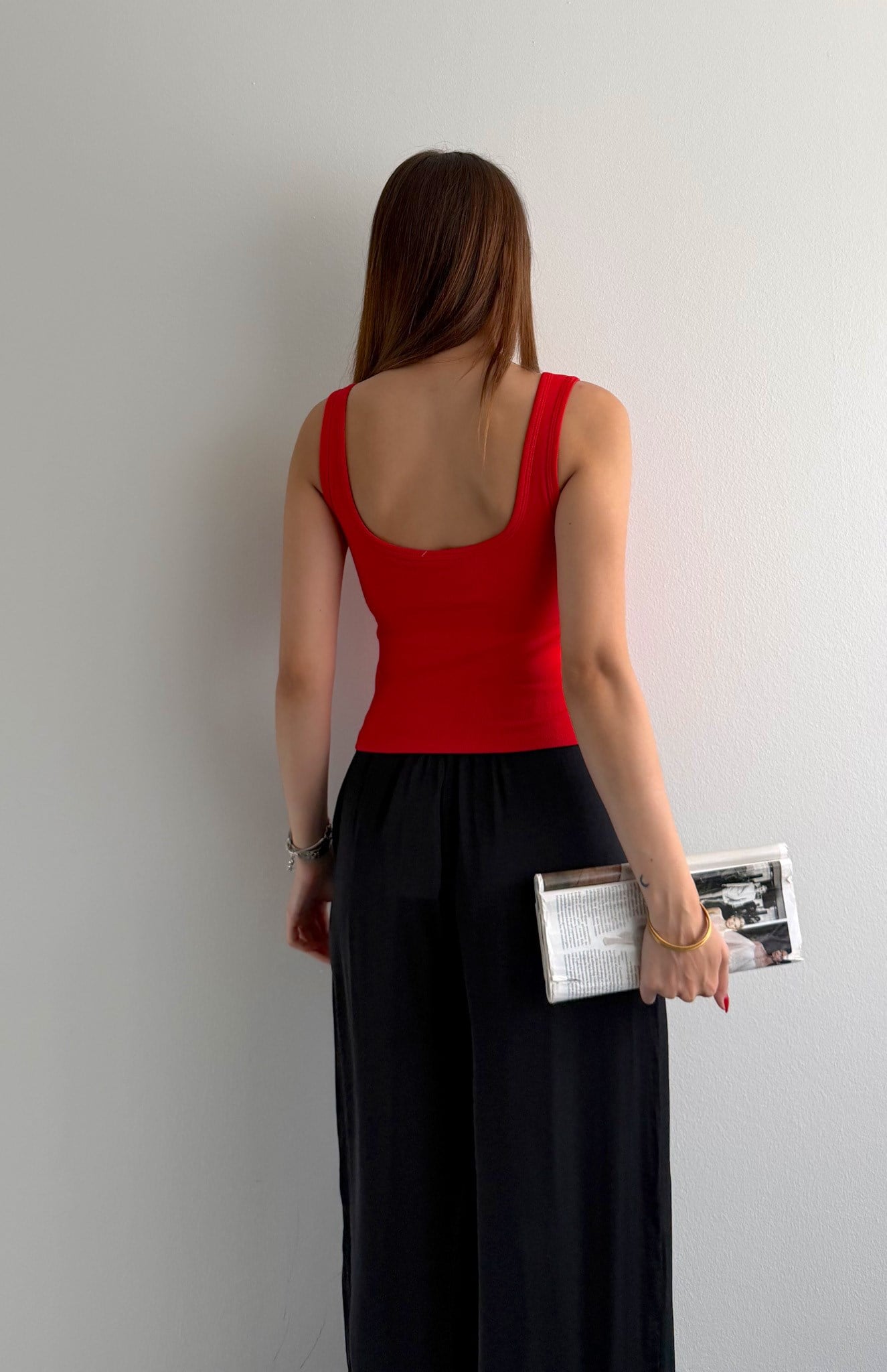 Bra-Free Atlet KIRMIZI