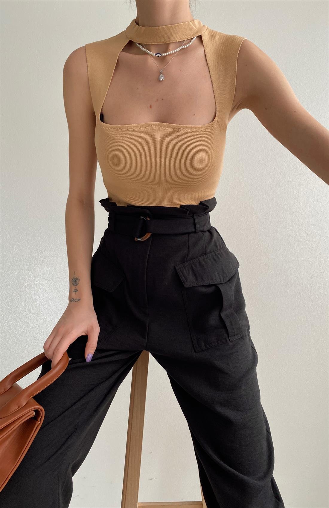 Choker Yaka Atlet CAMEL