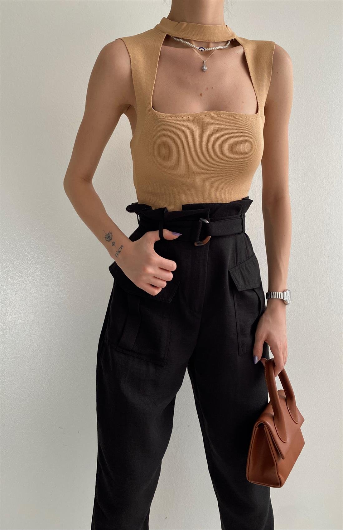 Choker Yaka Atlet CAMEL