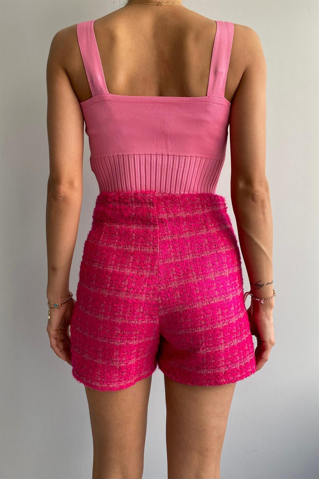 Crop Top Atlet PEMBE