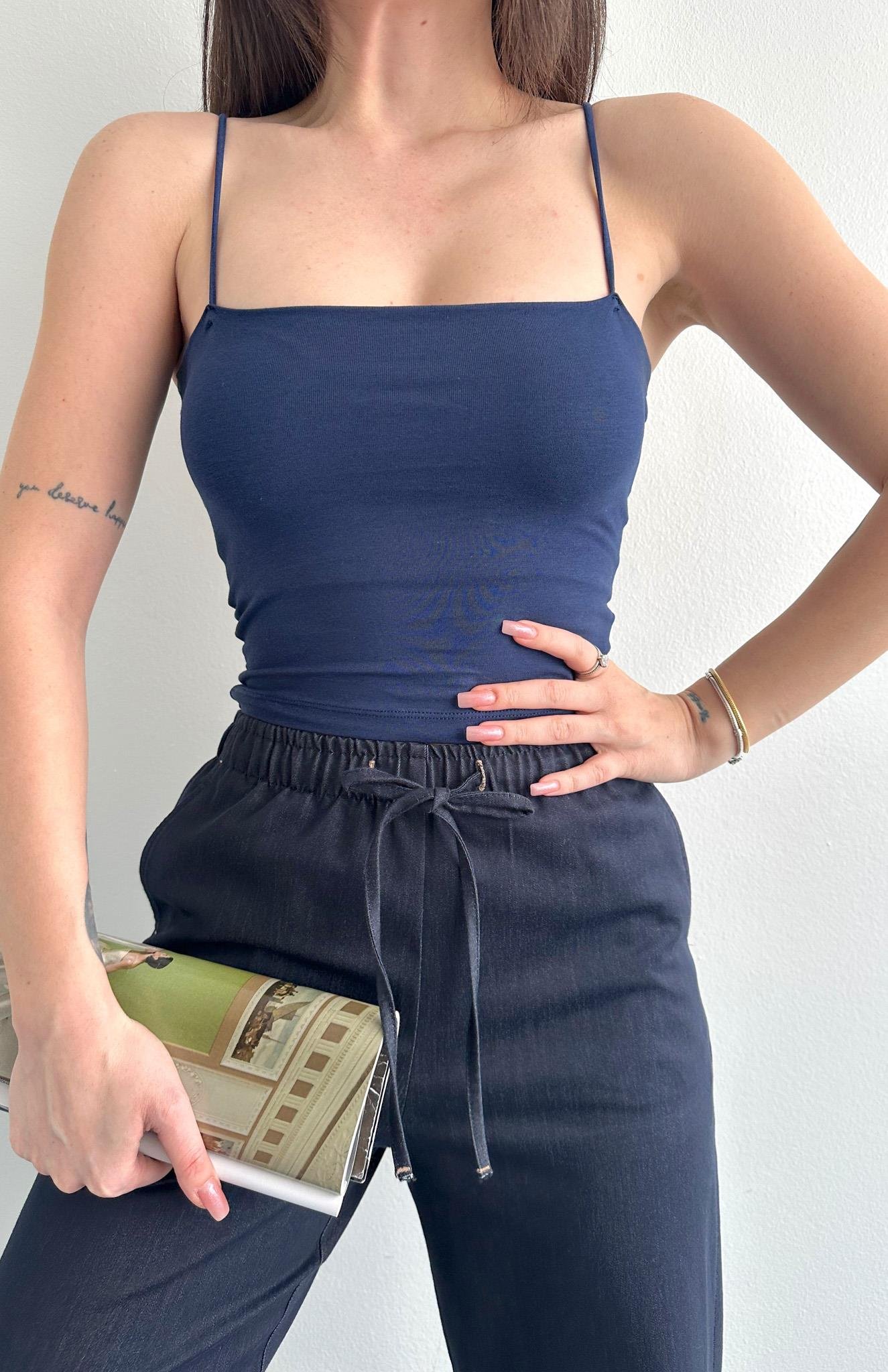 İp Askılı Atlet LACİVERT