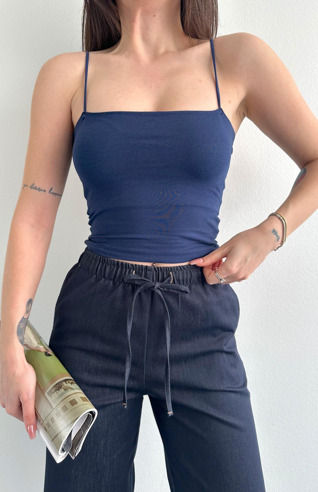 İp Askılı Atlet LACİVERT