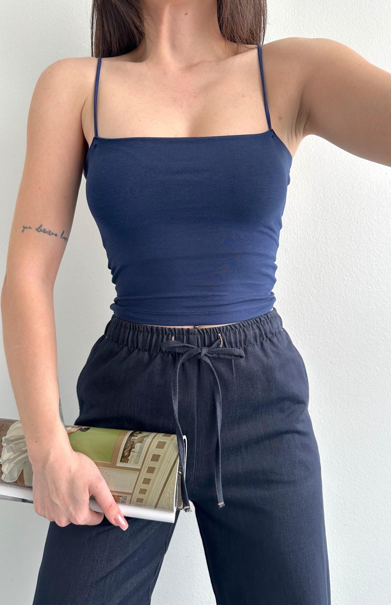 İp Askılı Atlet LACİVERT