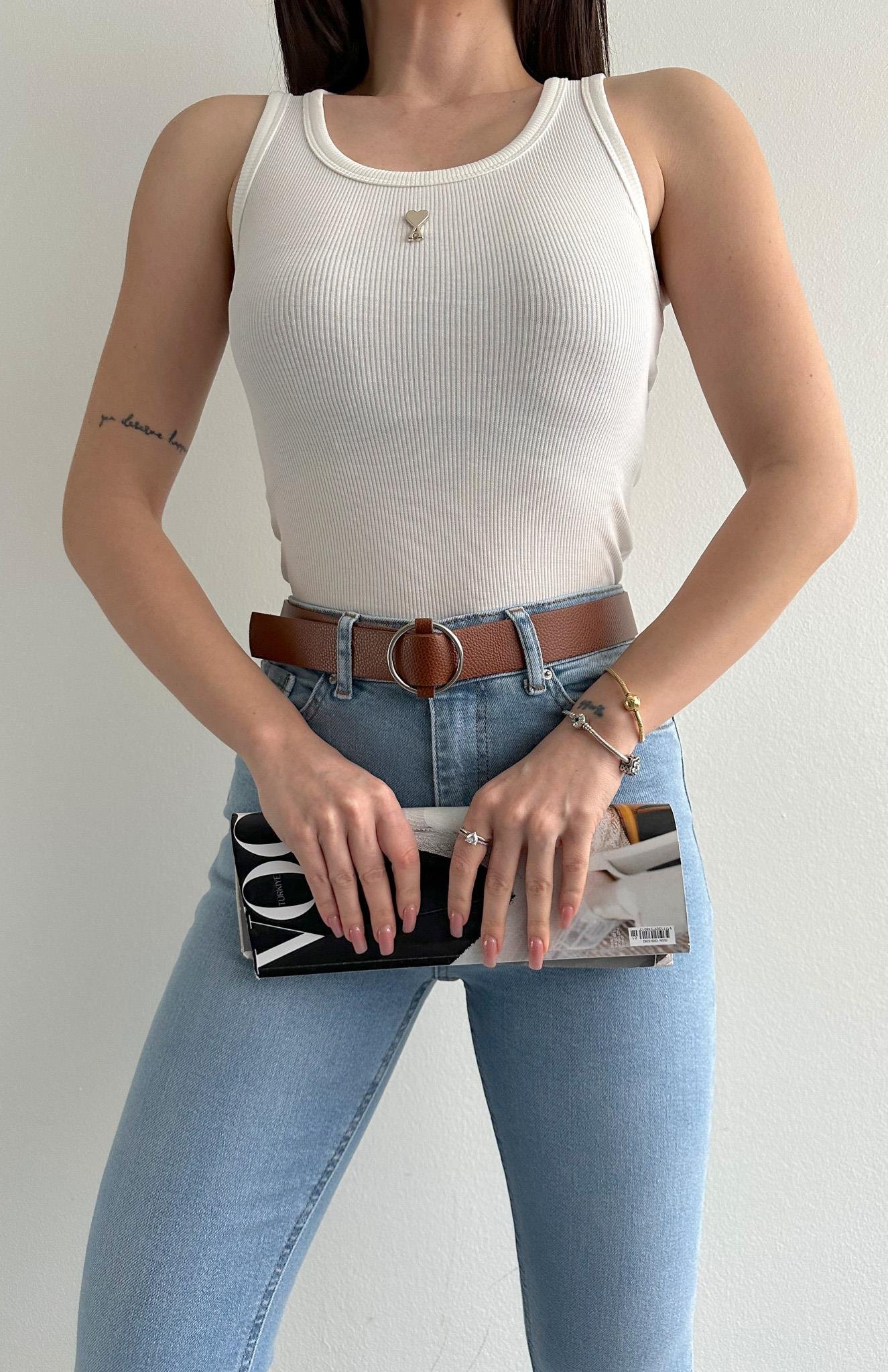 Kalp Bronşlu Atlet BEYAZ