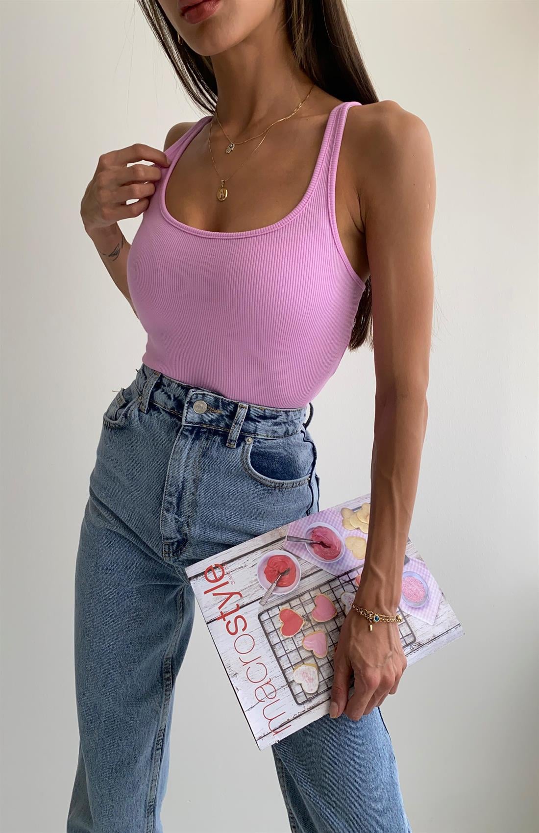 Kaşkorse Basıc Atlet PEMBE