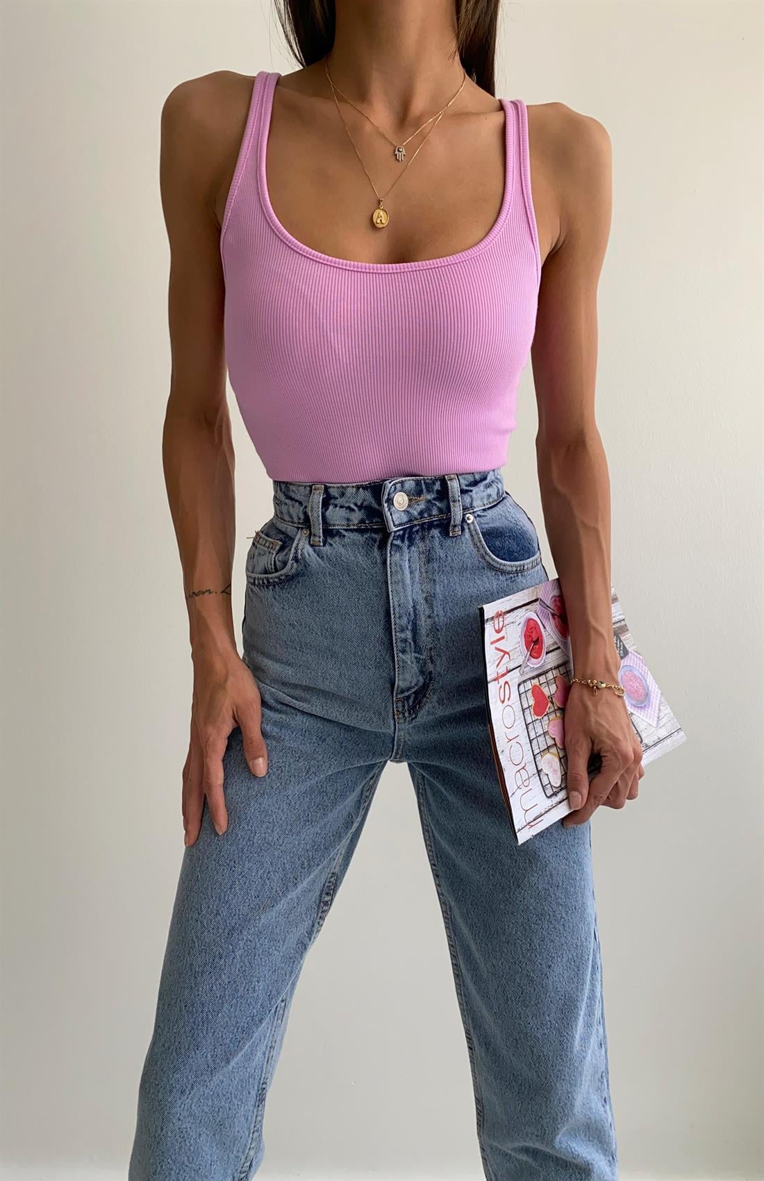 Kaşkorse Basıc Atlet PEMBE