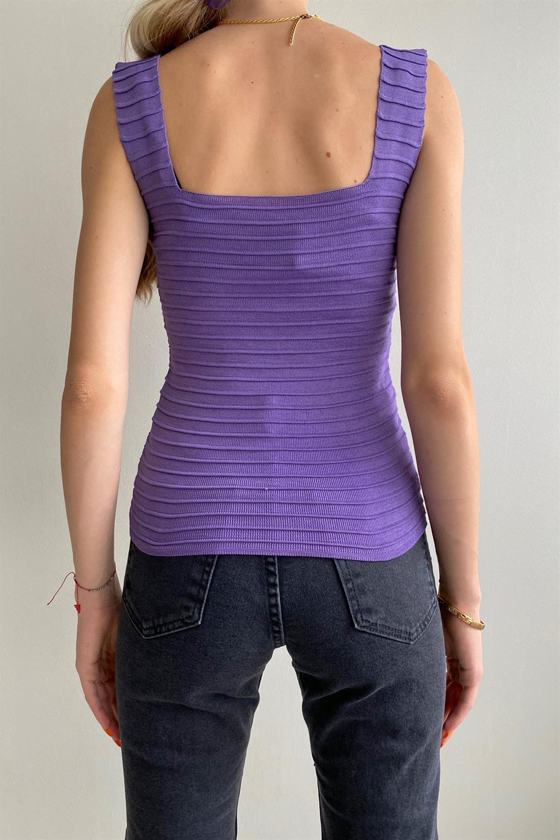 Şeritli Triko Atlet MENEKŞE