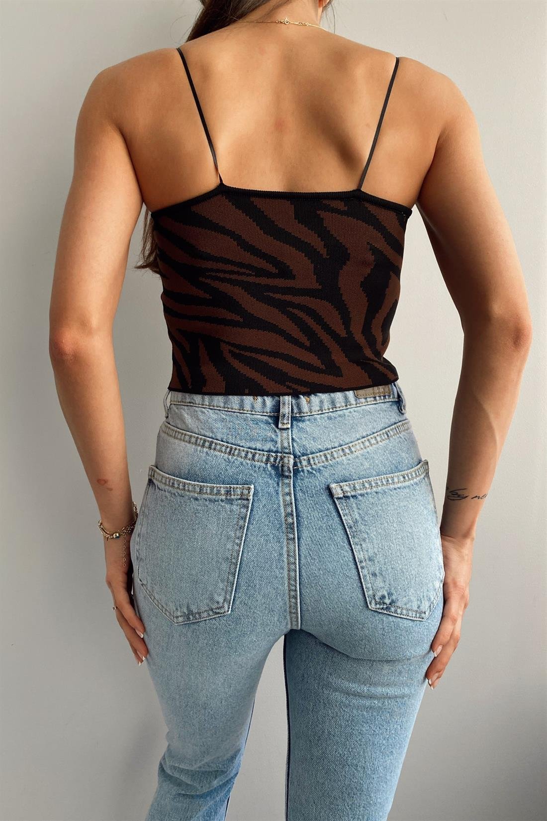Zebra Straplez Atlet SİYAH