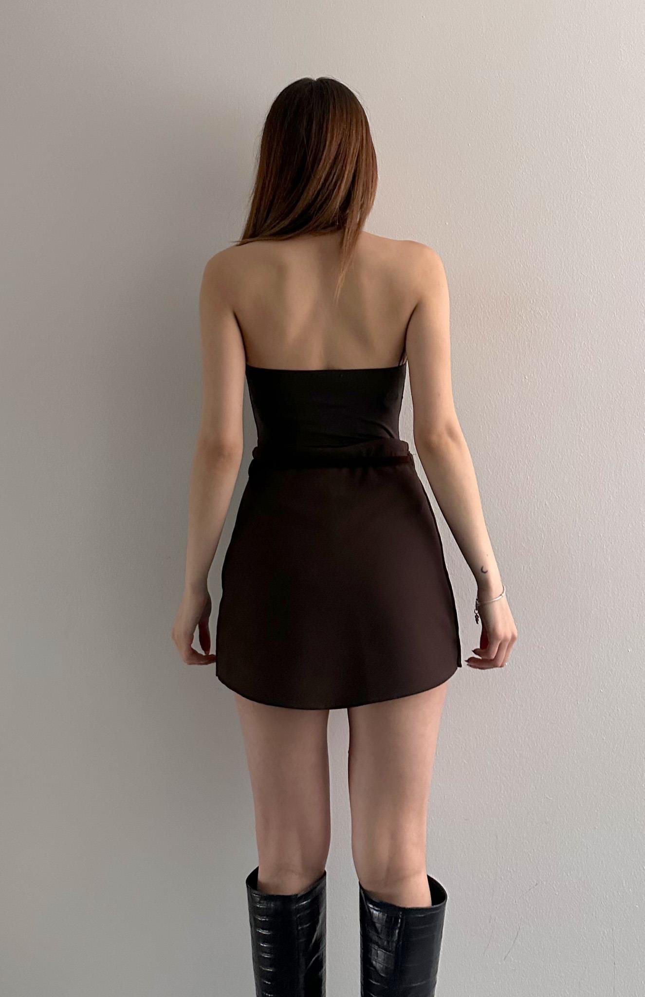 Aksesura Detaylı Bluz KAHVERENGİ