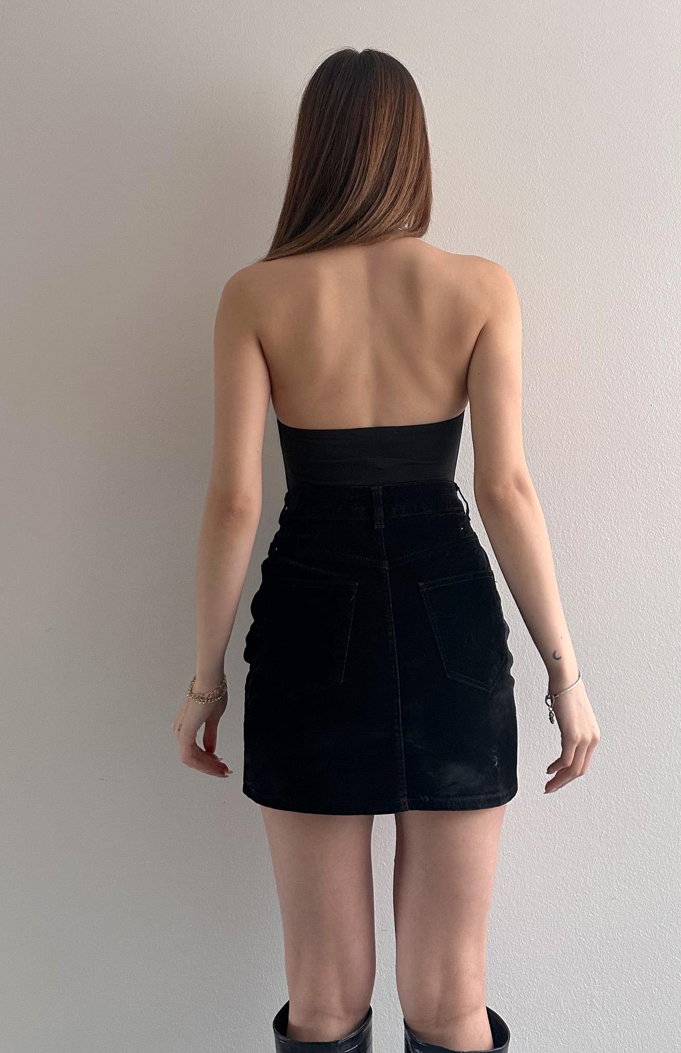 Aksesura Detaylı Bluz SİYAH