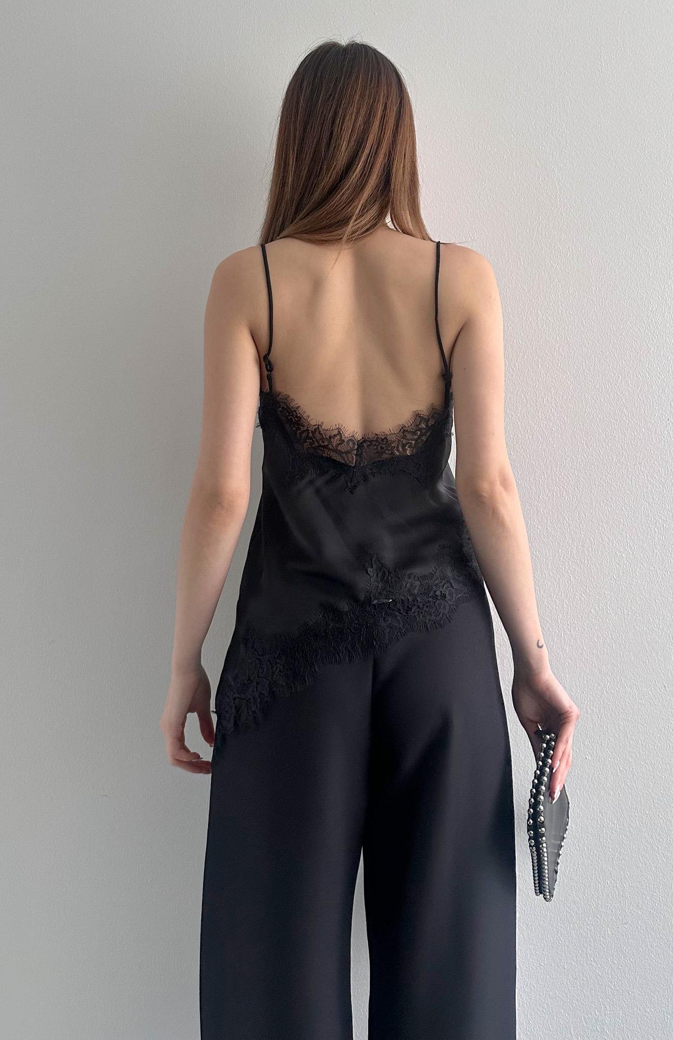 Asimetrik Bluz SİYAH