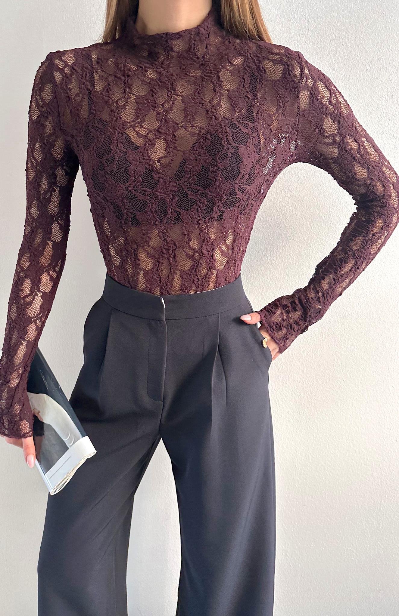 Dantel Bluz BORDO