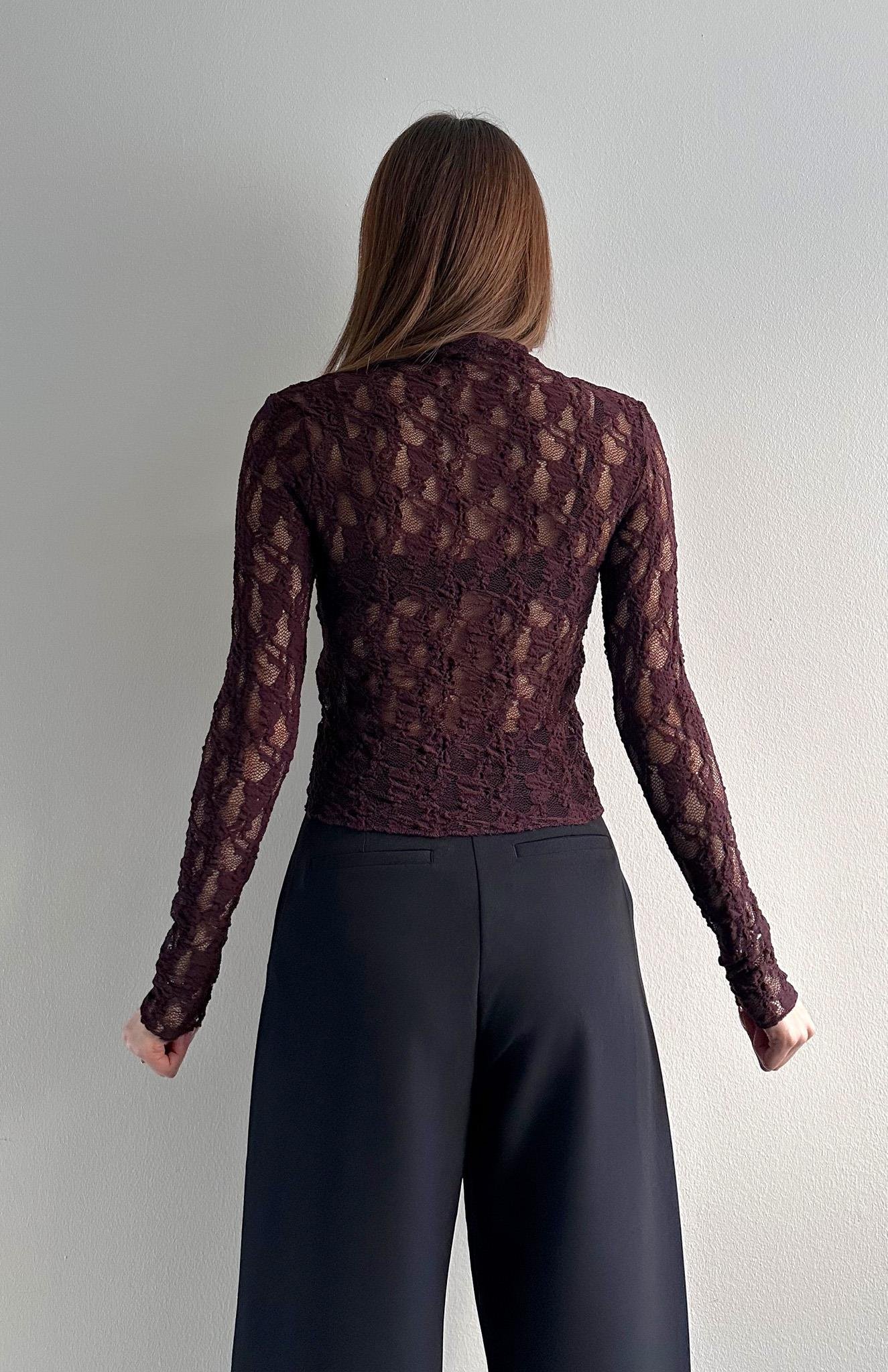 Dantel Bluz BORDO