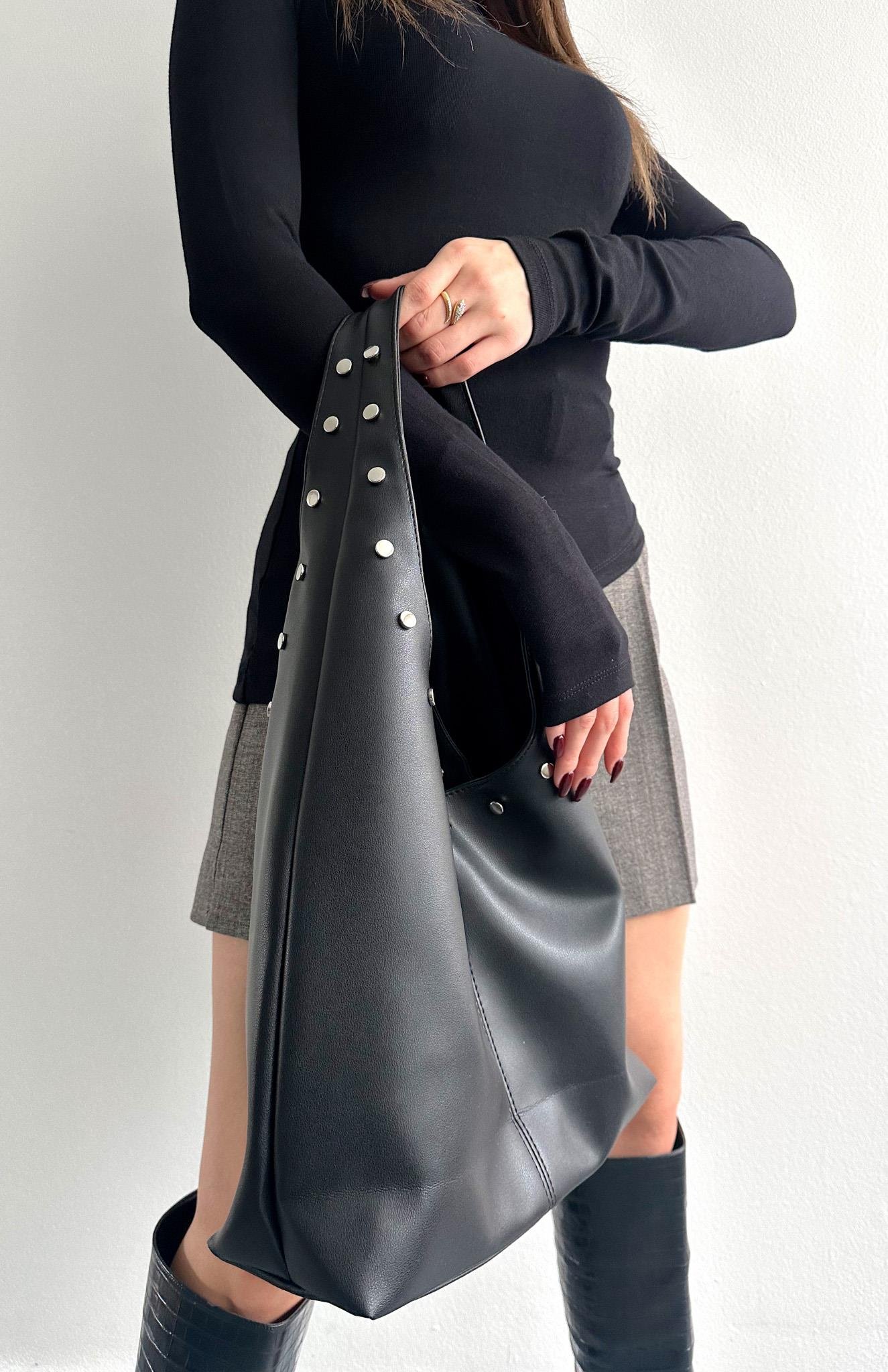 Droplu Çanta SİYAH